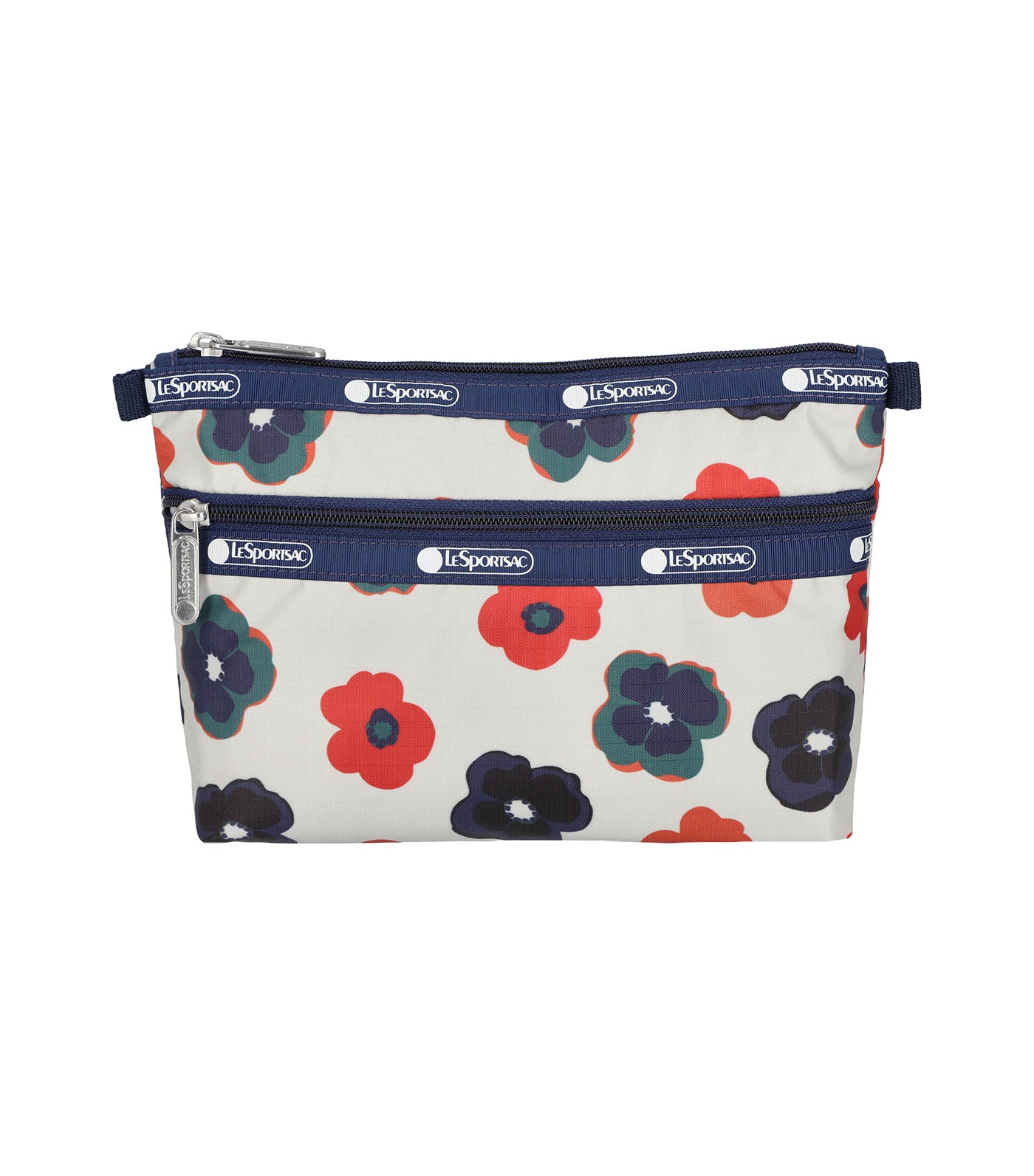 Cosmetic Clutch Retro Ivory Floral