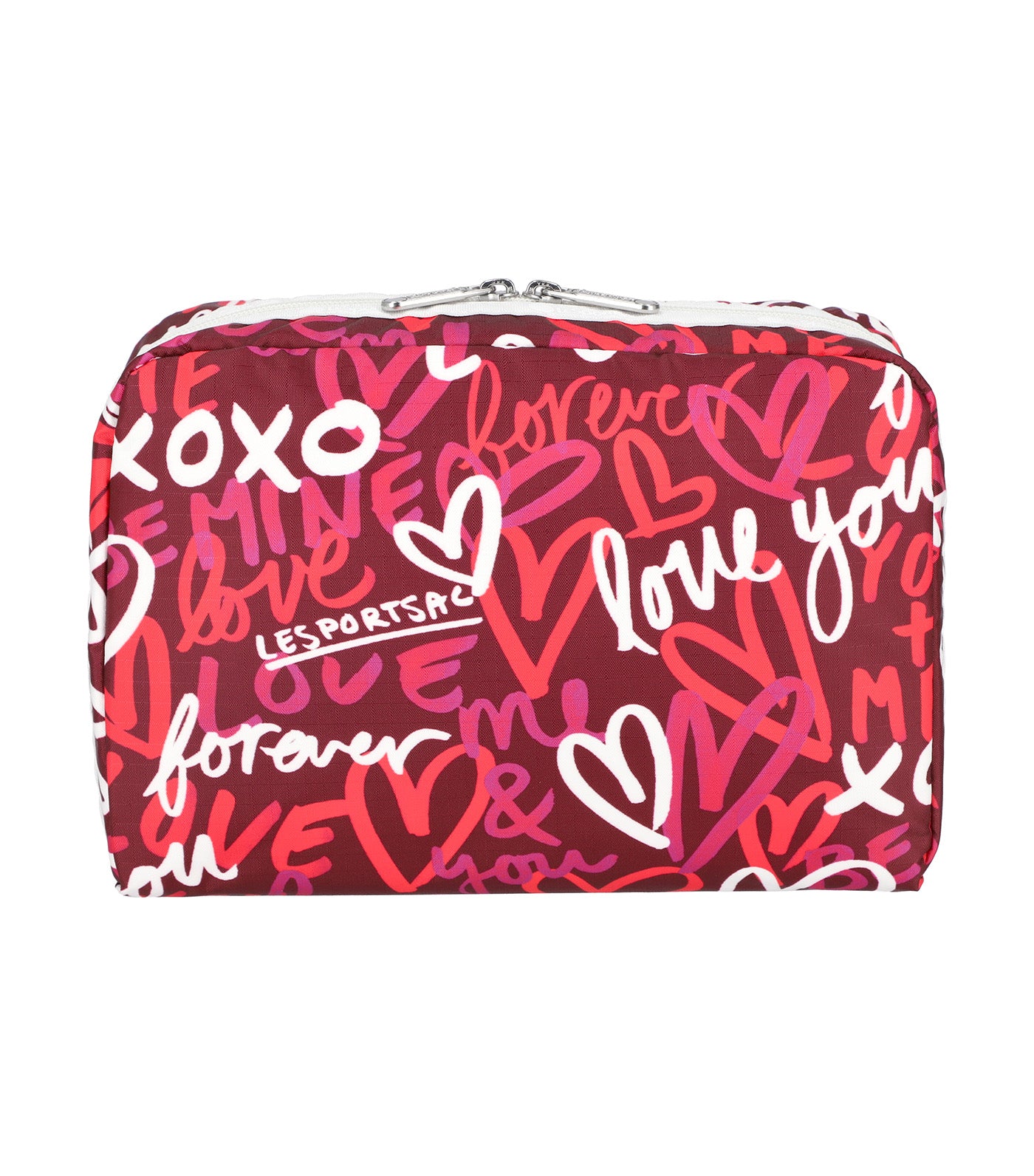 Extra Large Rectangular Cosmetic Love Notes Berry