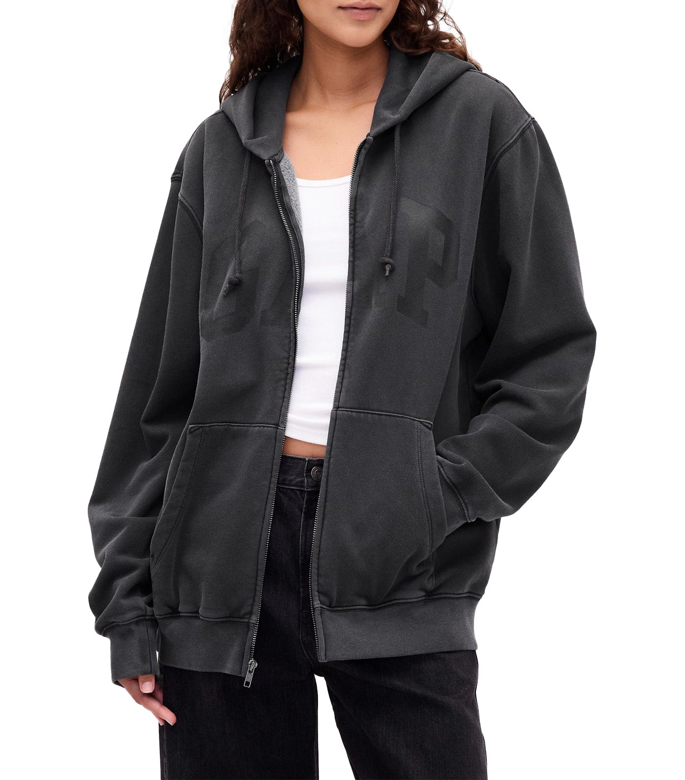 VintageSoft Arch Logo Full-Zip Hoodie