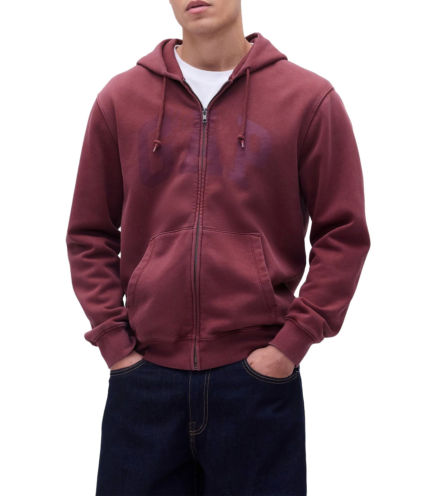 VintageSoft Arch Logo Full-Zip Hoodie