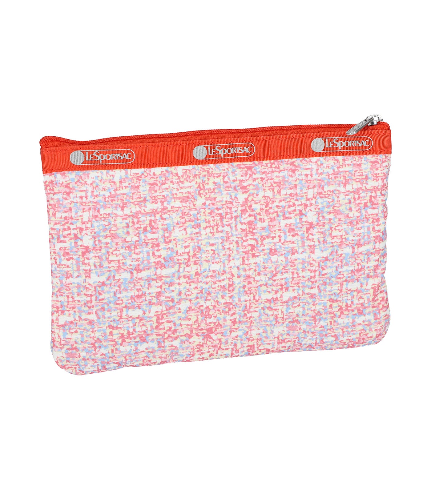 3-Zip Cosmetic Weave Pink