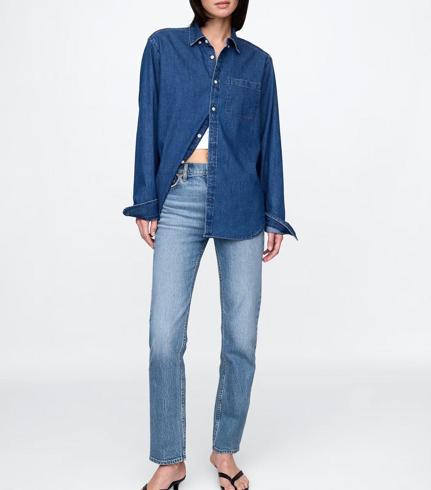 High Rise '90s Slim Straight Jeans