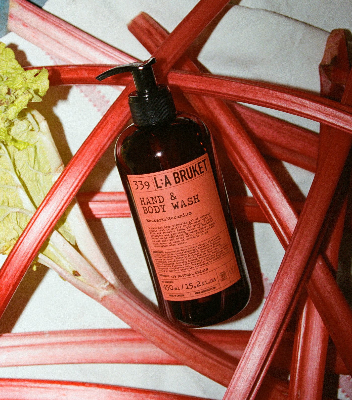 339 Hand & Body Wash Rhubarb/Geranium