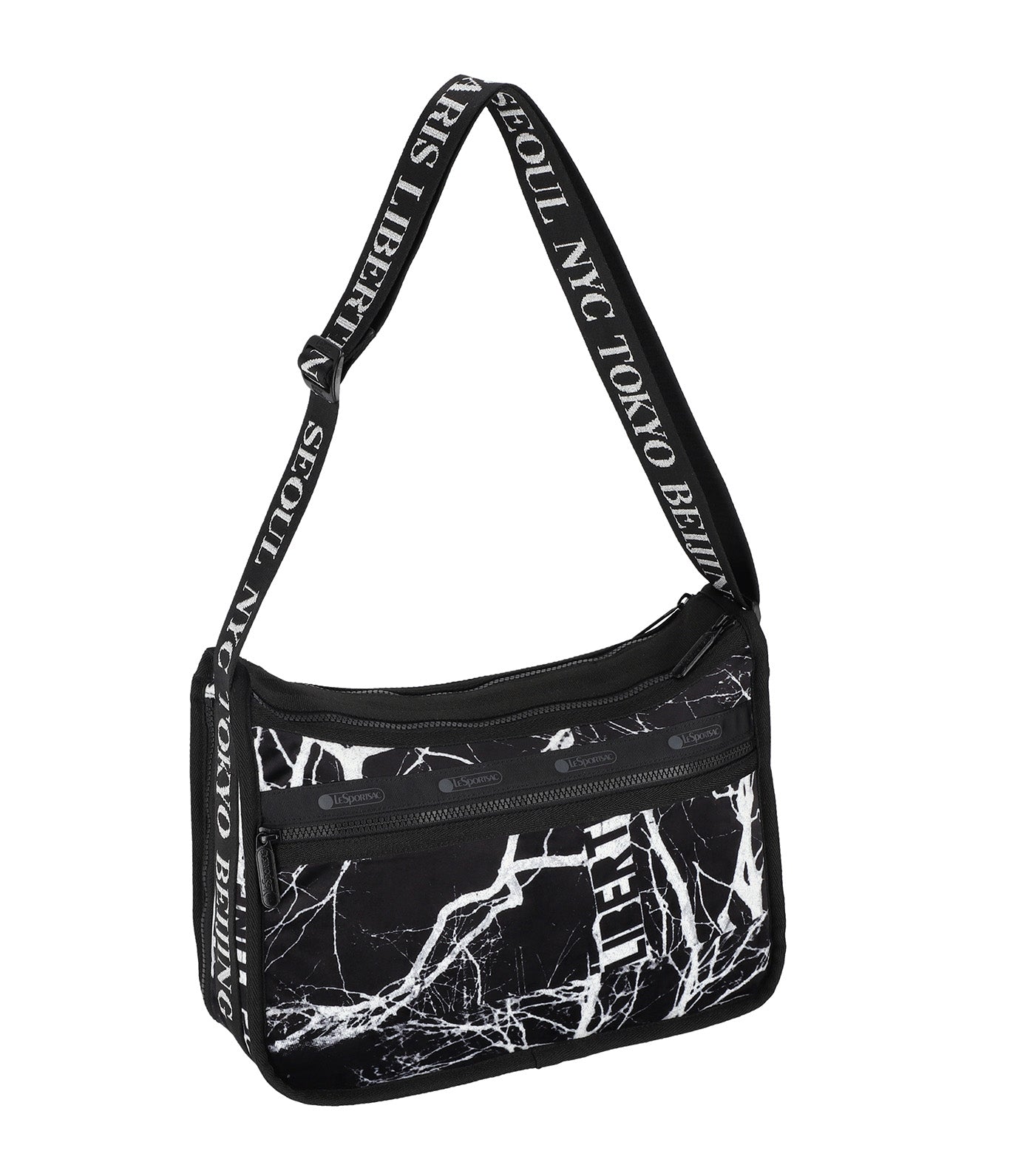 LeSportsac x Libertine Deluxe Everyday Bag LL Midnight Forest