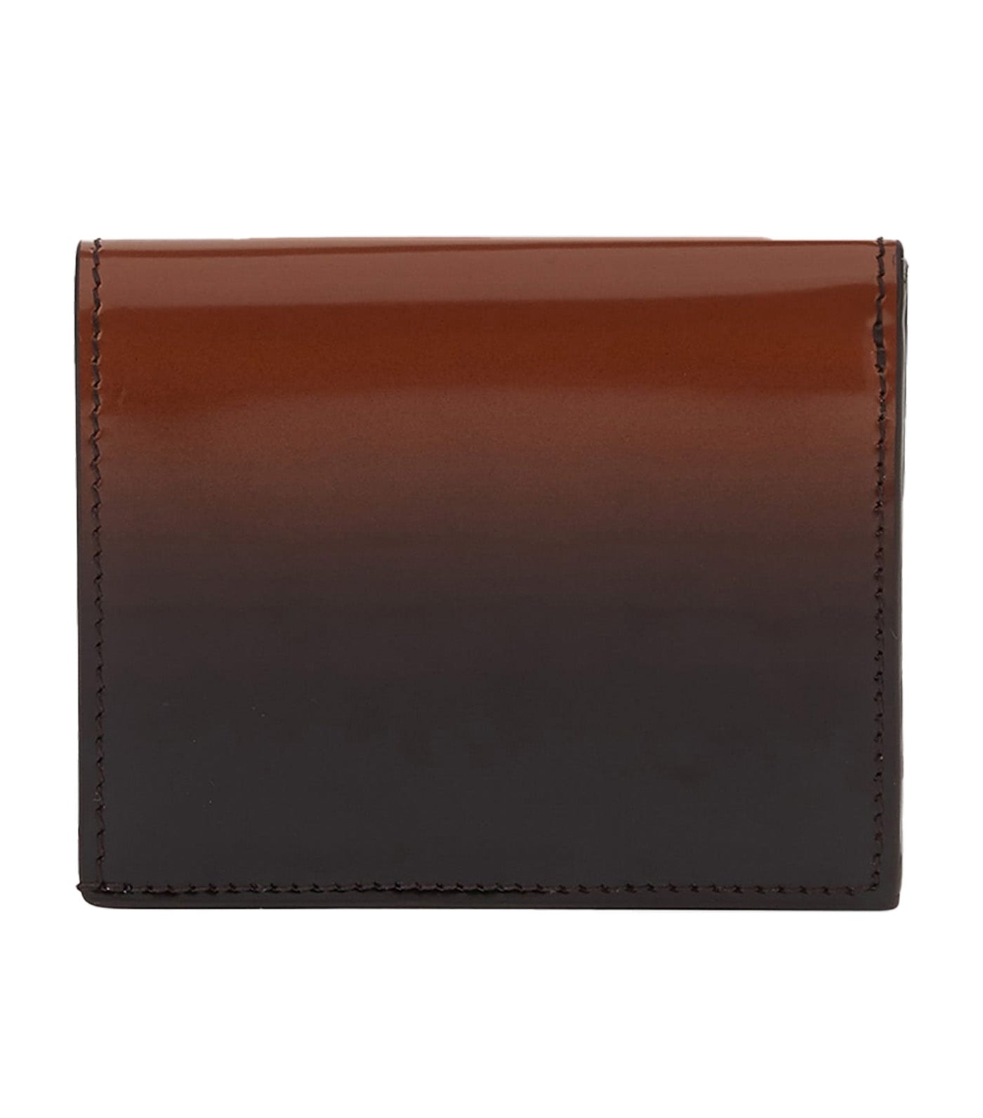 Compact Wallet with Gancini Clasp Tan/Brown