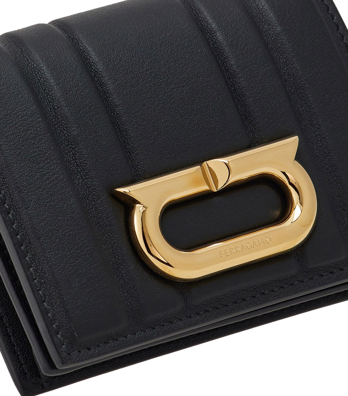 Padded Compact Wallet Black