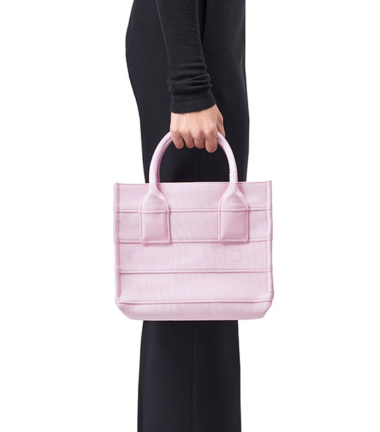Tote Bag with Signature S Pink
