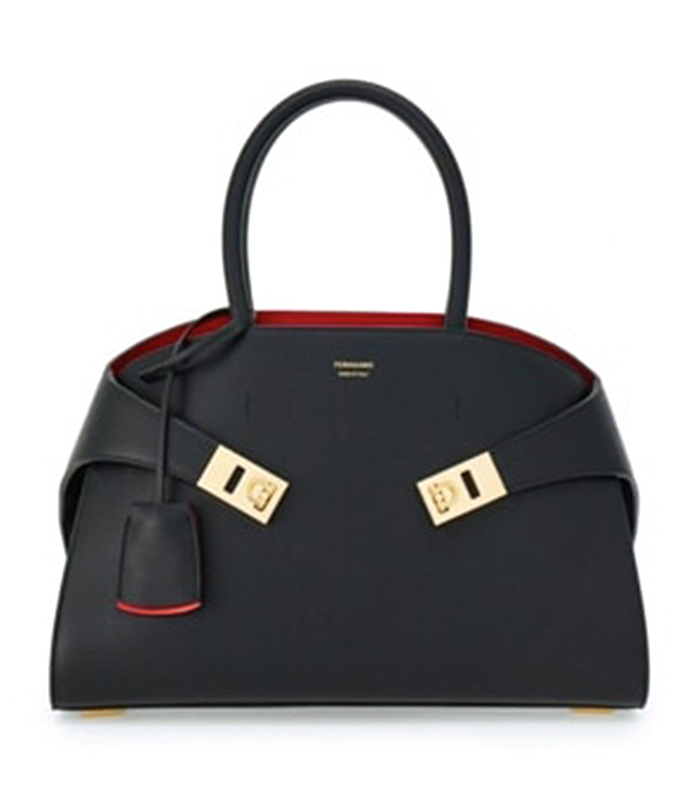 Hug Handbag S Black/Flame Red