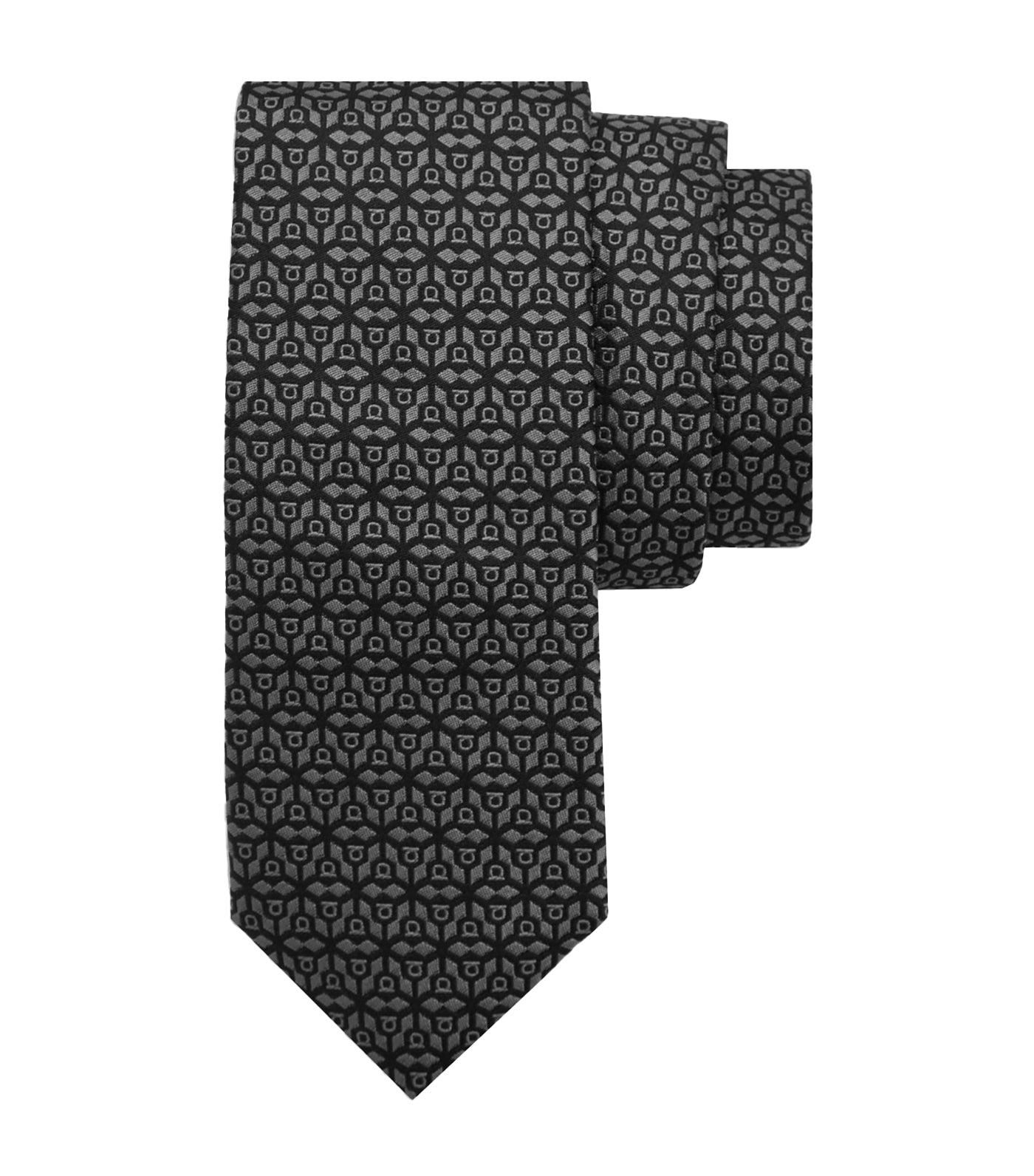 Silk Jacquard Tie Black