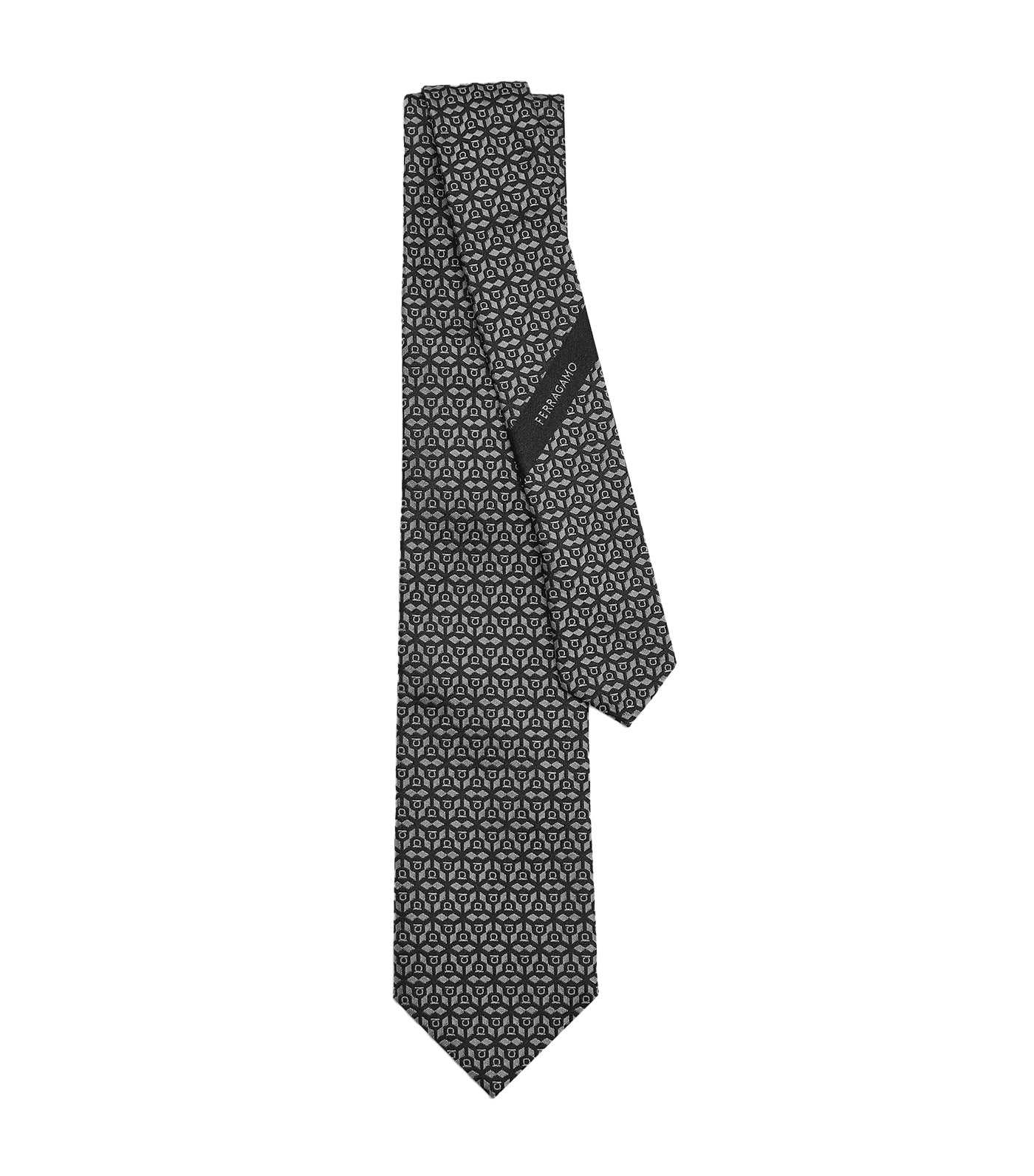 Silk Jacquard Tie Black