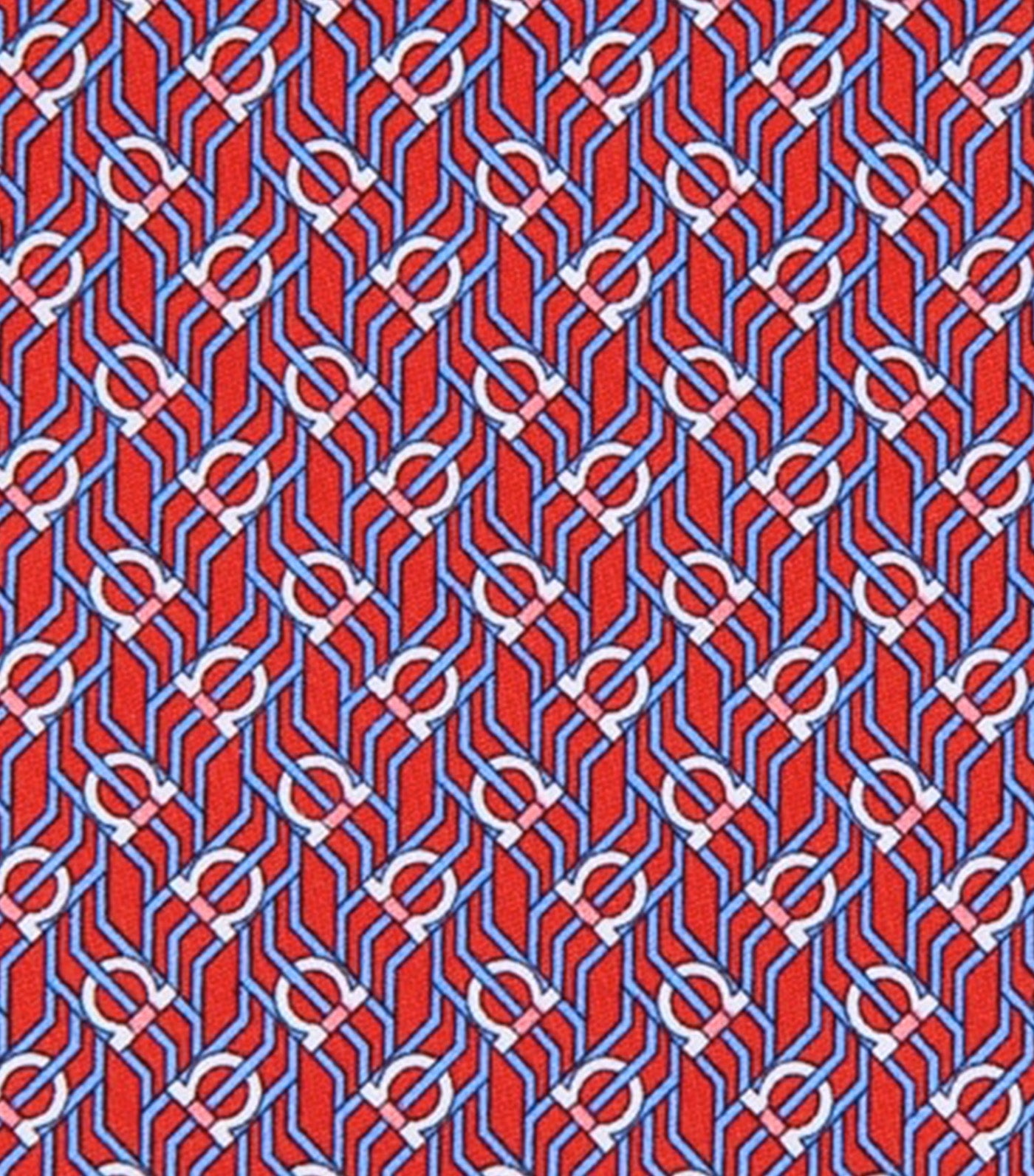 Tetris Print Tie Red
