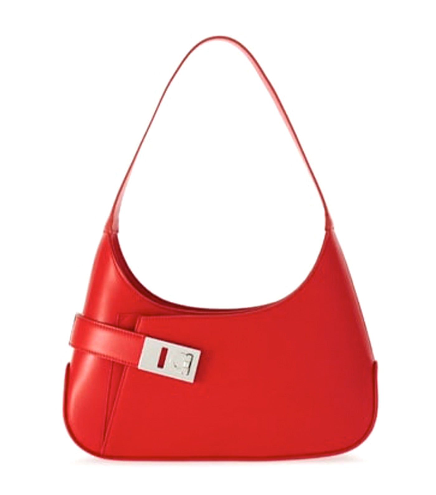 Hobo Shoulder Bag M Flame Red