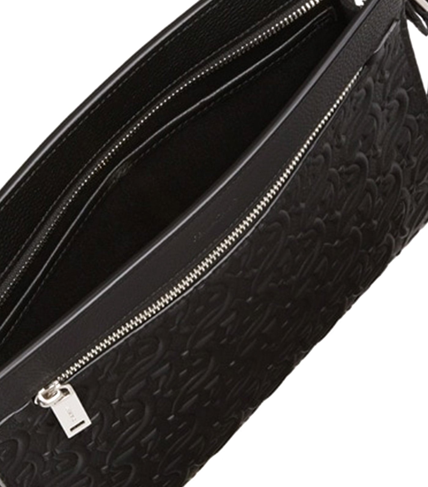 Ferragamo Gancini Clutch Black | Rustan's