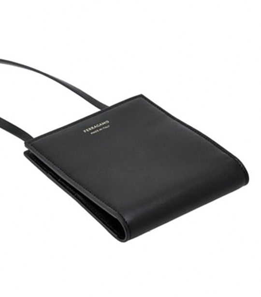 Credit Card Holder Palmellato Calfskin Black