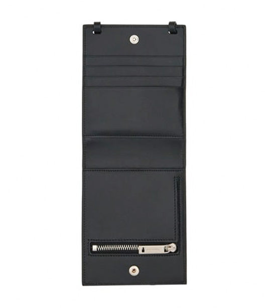 Credit Card Holder Palmellato Calfskin Black