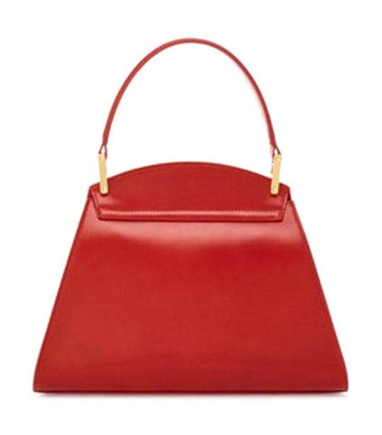 Geometric Handbag S Flame Red
