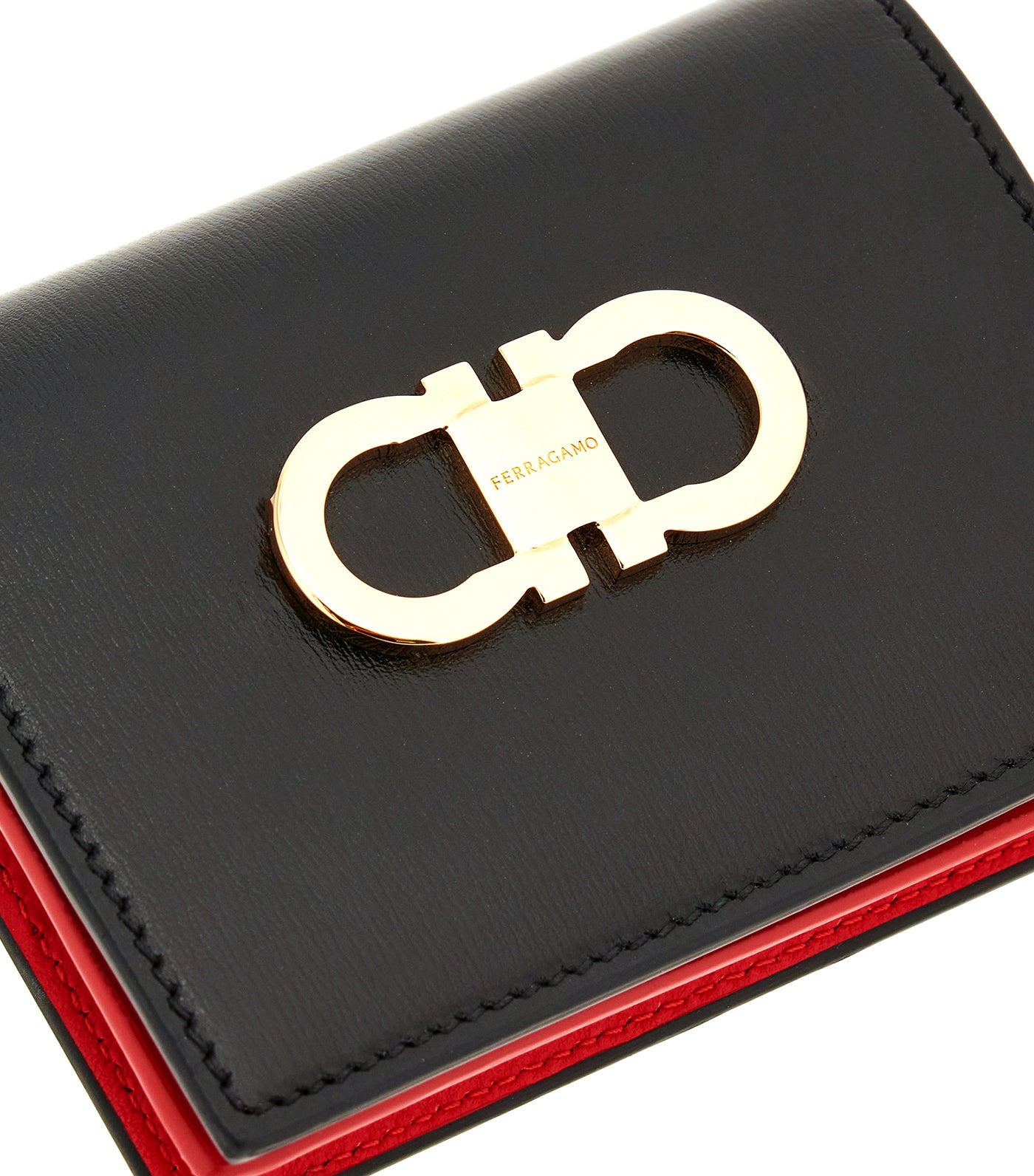 Gancini Compact Wallet Black