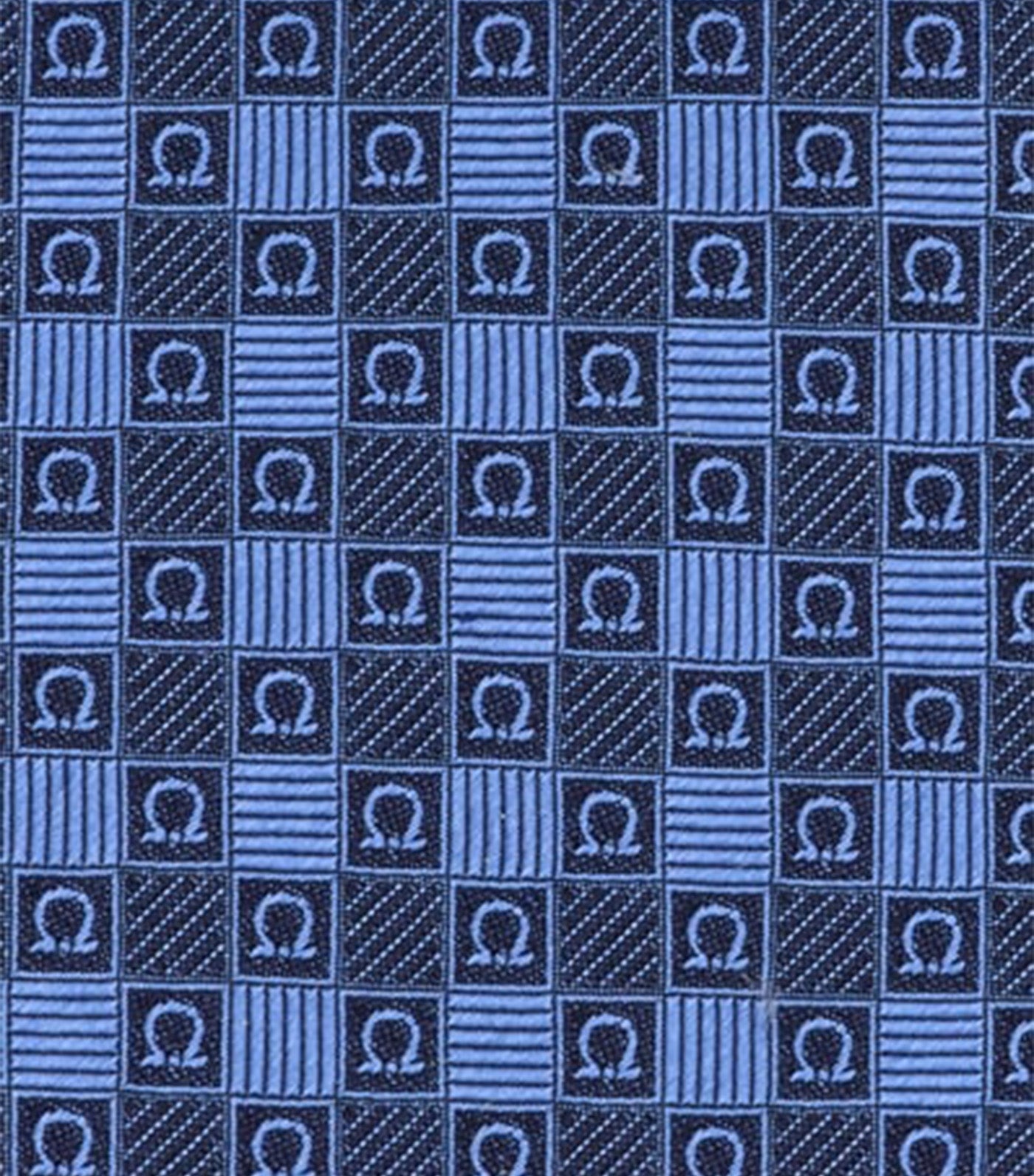 Gancini Jacquard Tie Blue Marine