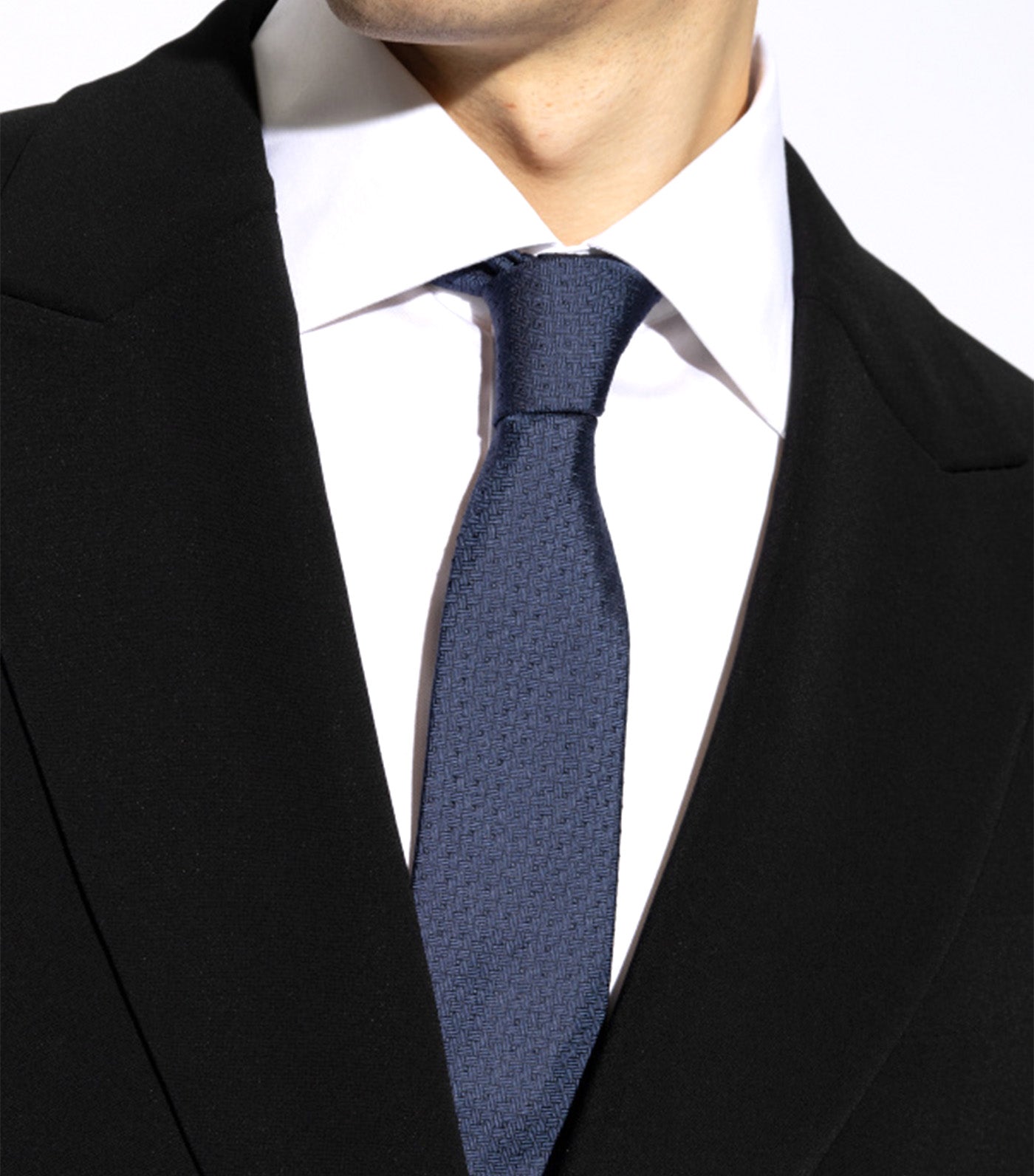 Gancini Jacquard Tie Navy