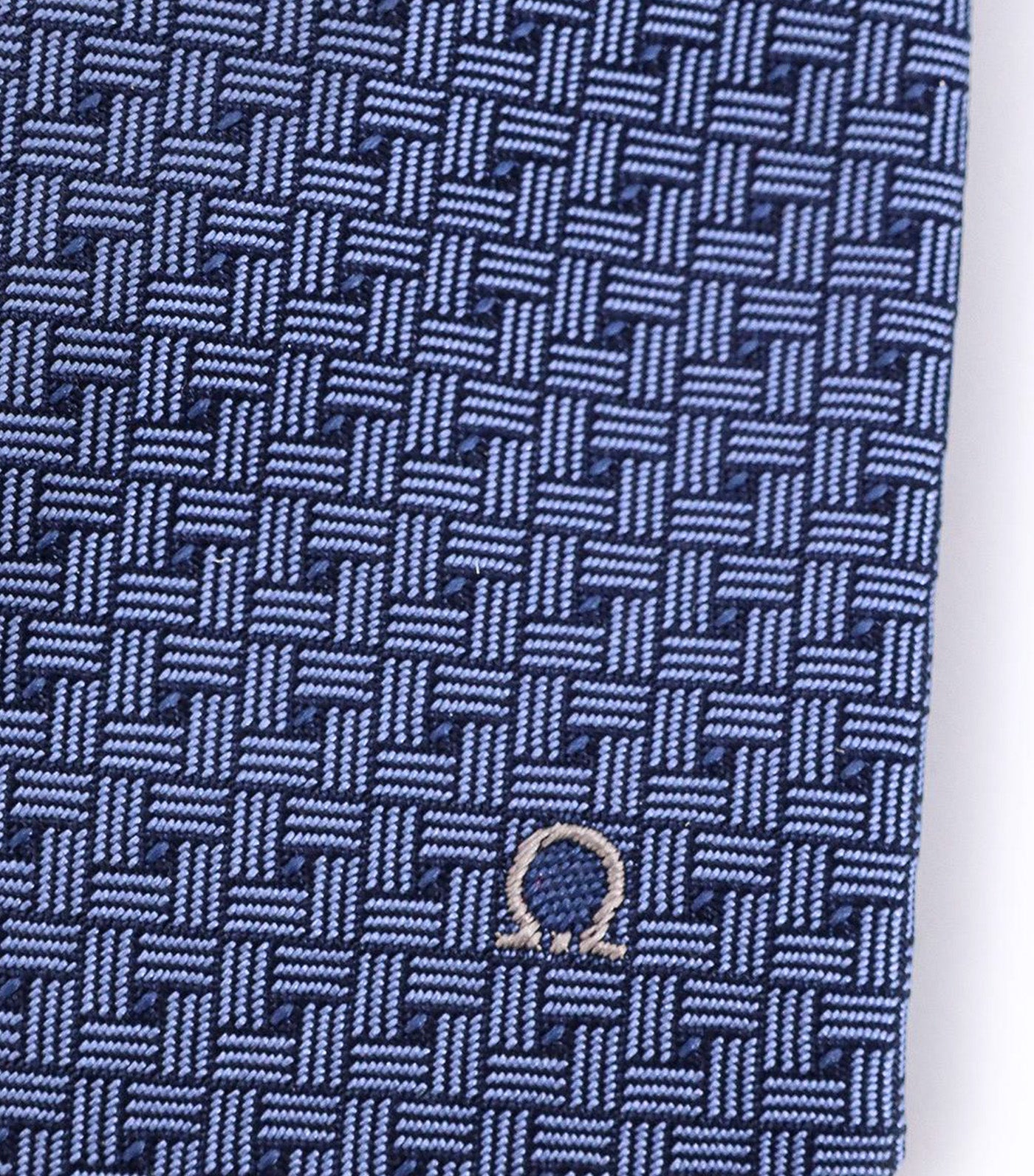 Gancini Jacquard Tie Marine