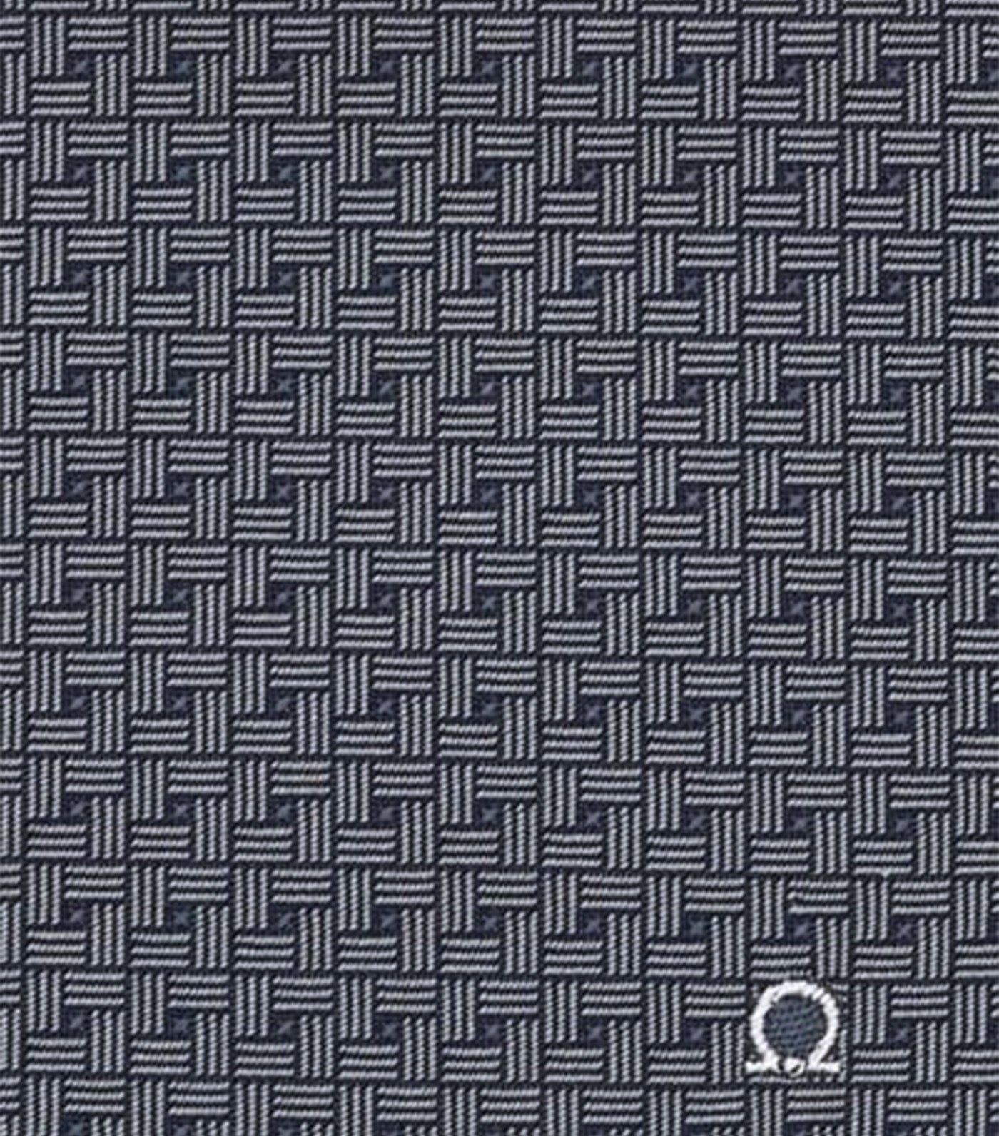 Gancini Jacquard Tie Gray