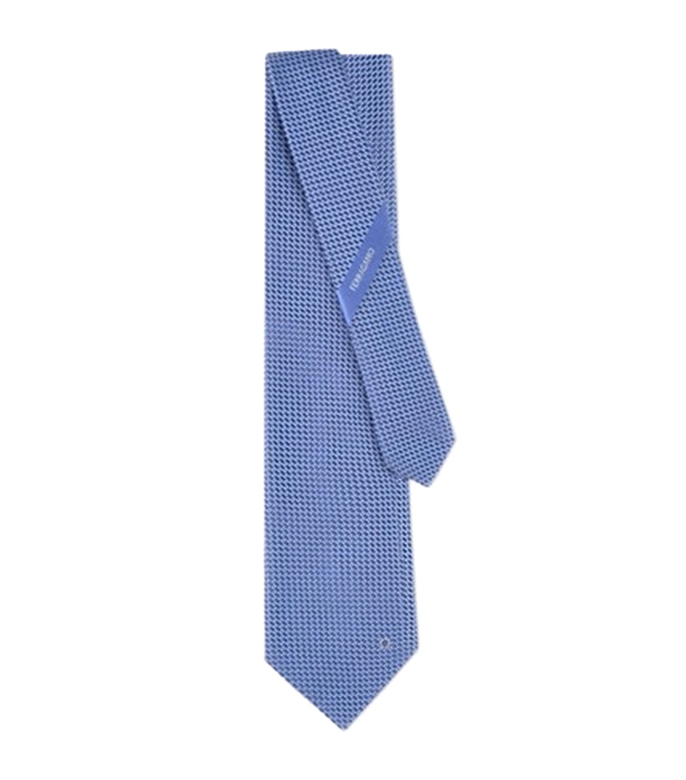 Gancini Jacquard Tie Light Blue