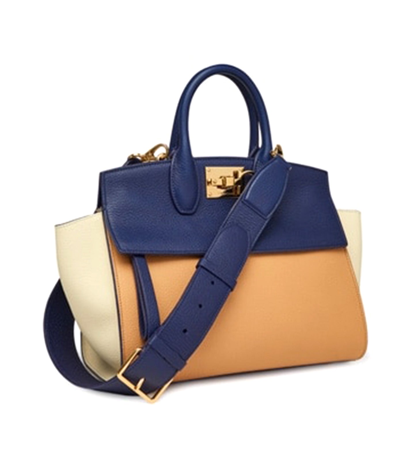 Studio Soft Bag S Midnight Blue/Light Camel/Mascarpone