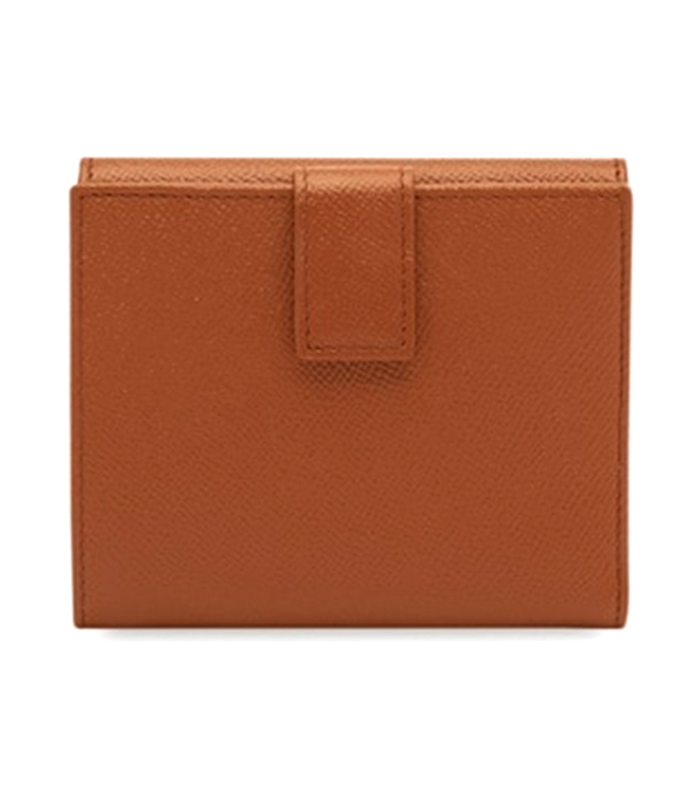 Gancini Compact Wallet Cognac