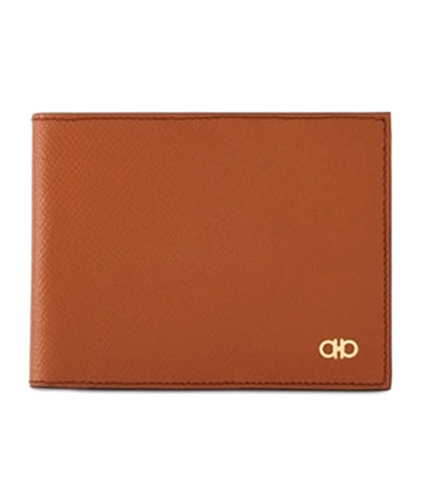 Gancini Wallet Hammered Calfskin Cognac