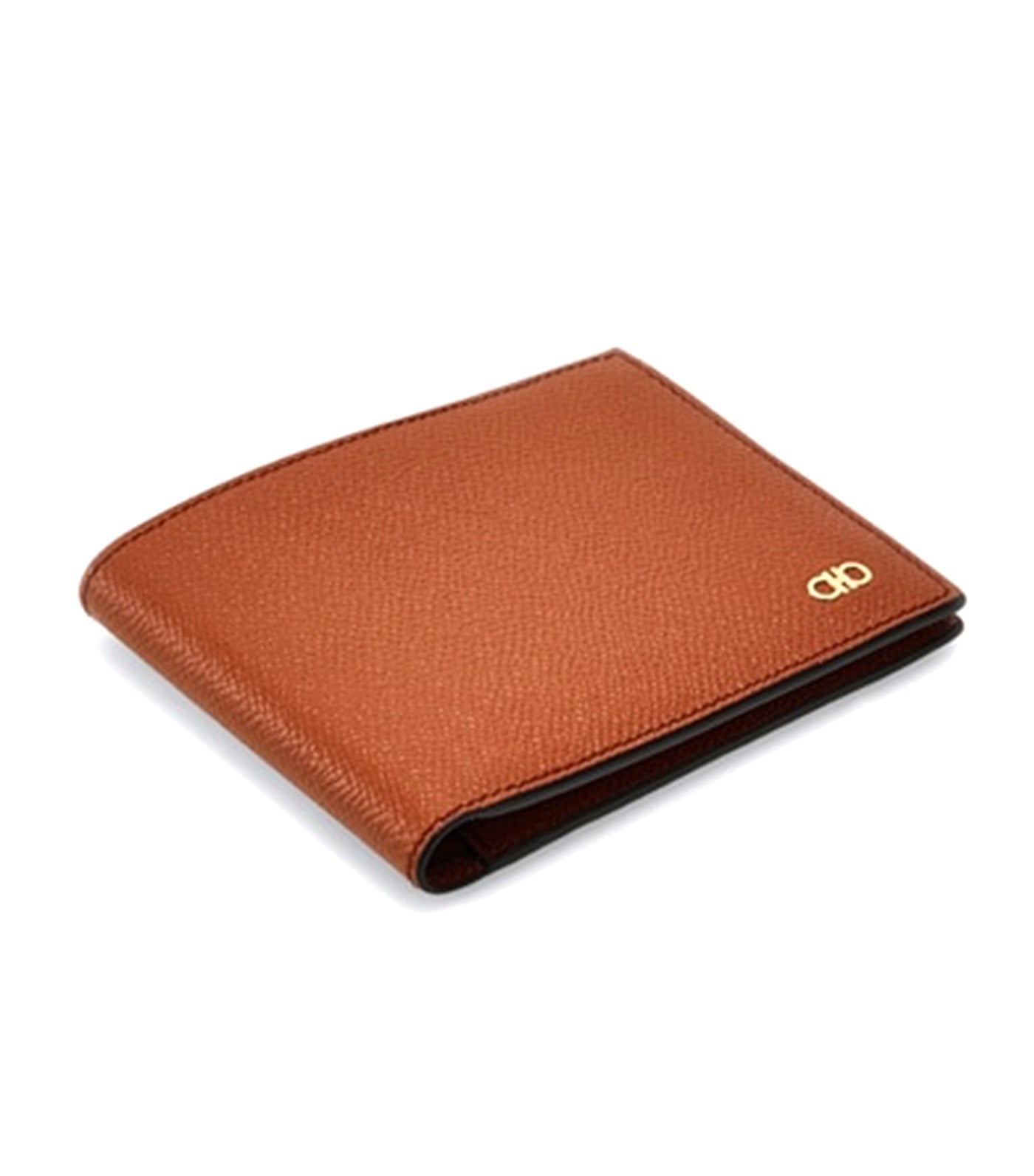 Gancini Wallet Hammered Calfskin Cognac