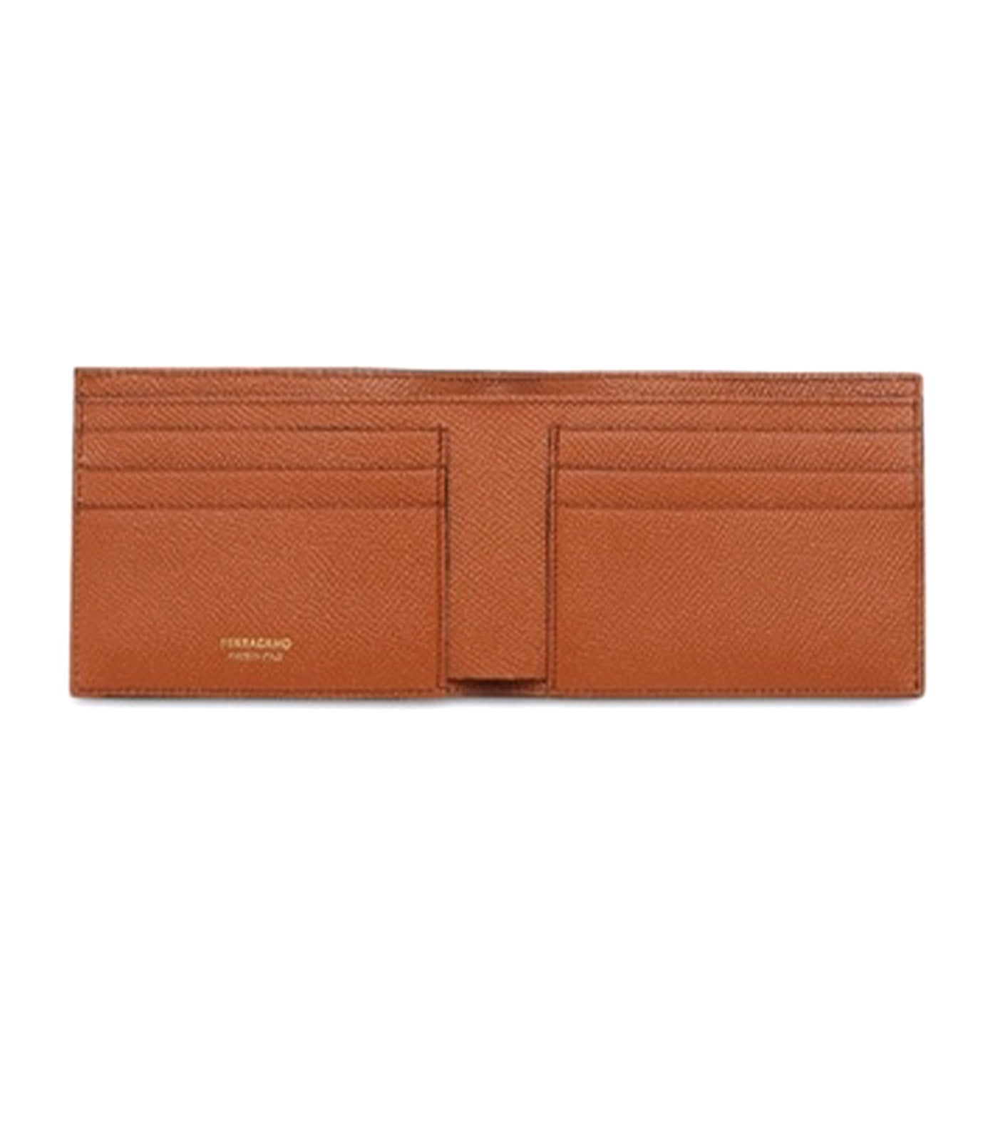 Gancini Wallet Hammered Calfskin Cognac