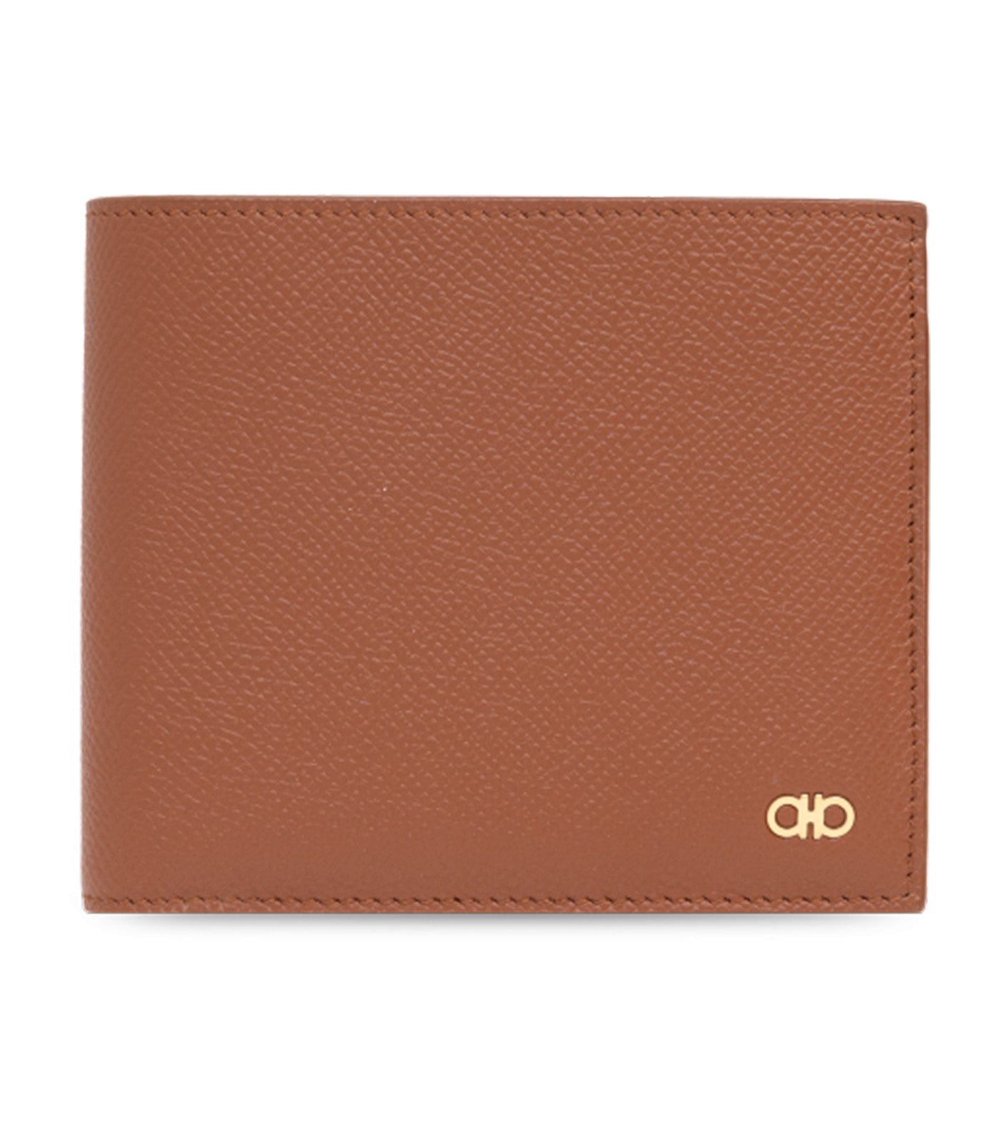 Gancini Wallet Hammered Calfskin Cognac