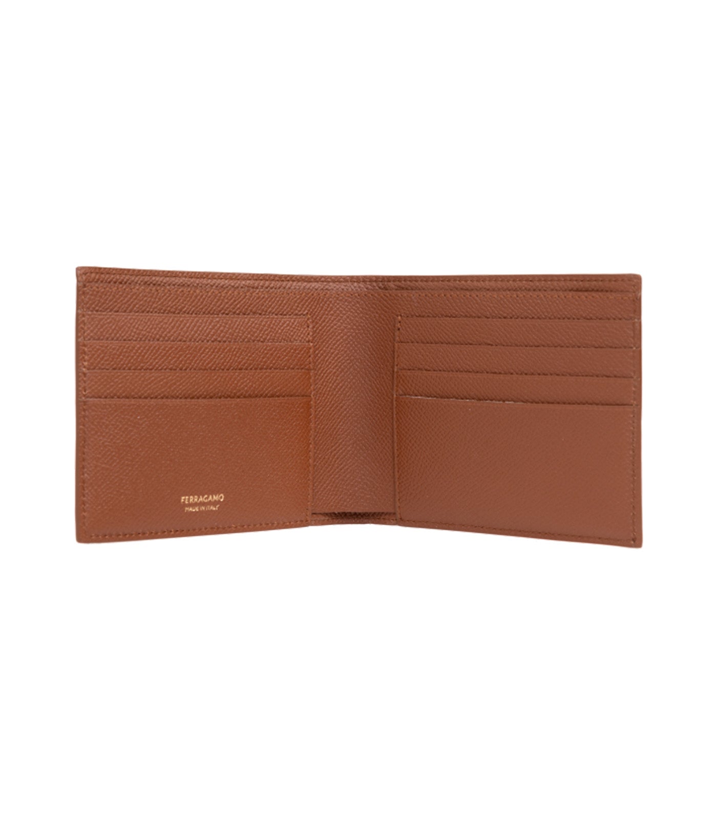 Gancini Wallet Hammered Calfskin Cognac