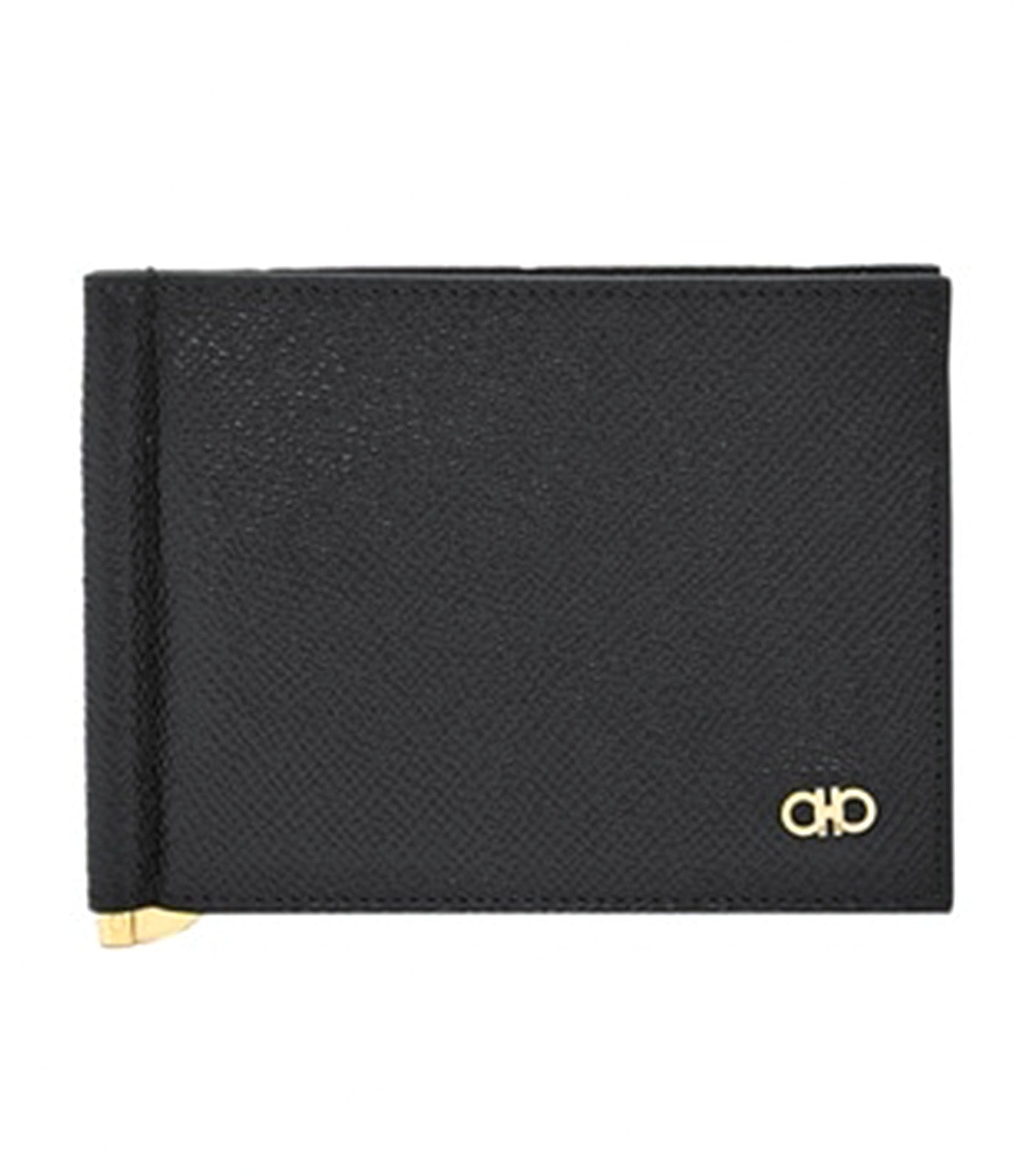 Gancini Wallet with Money Clip Black