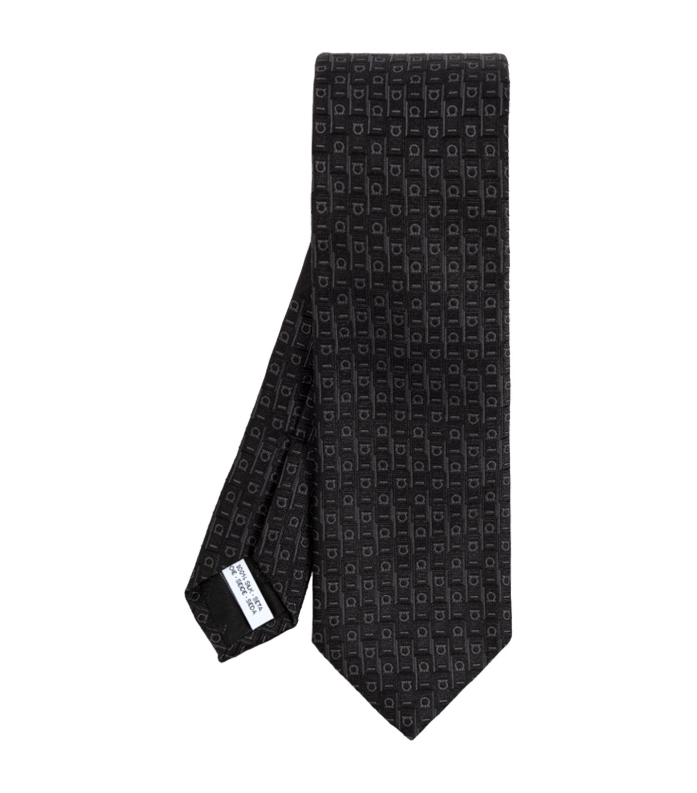 Monogram Jacquard Tie Antracite