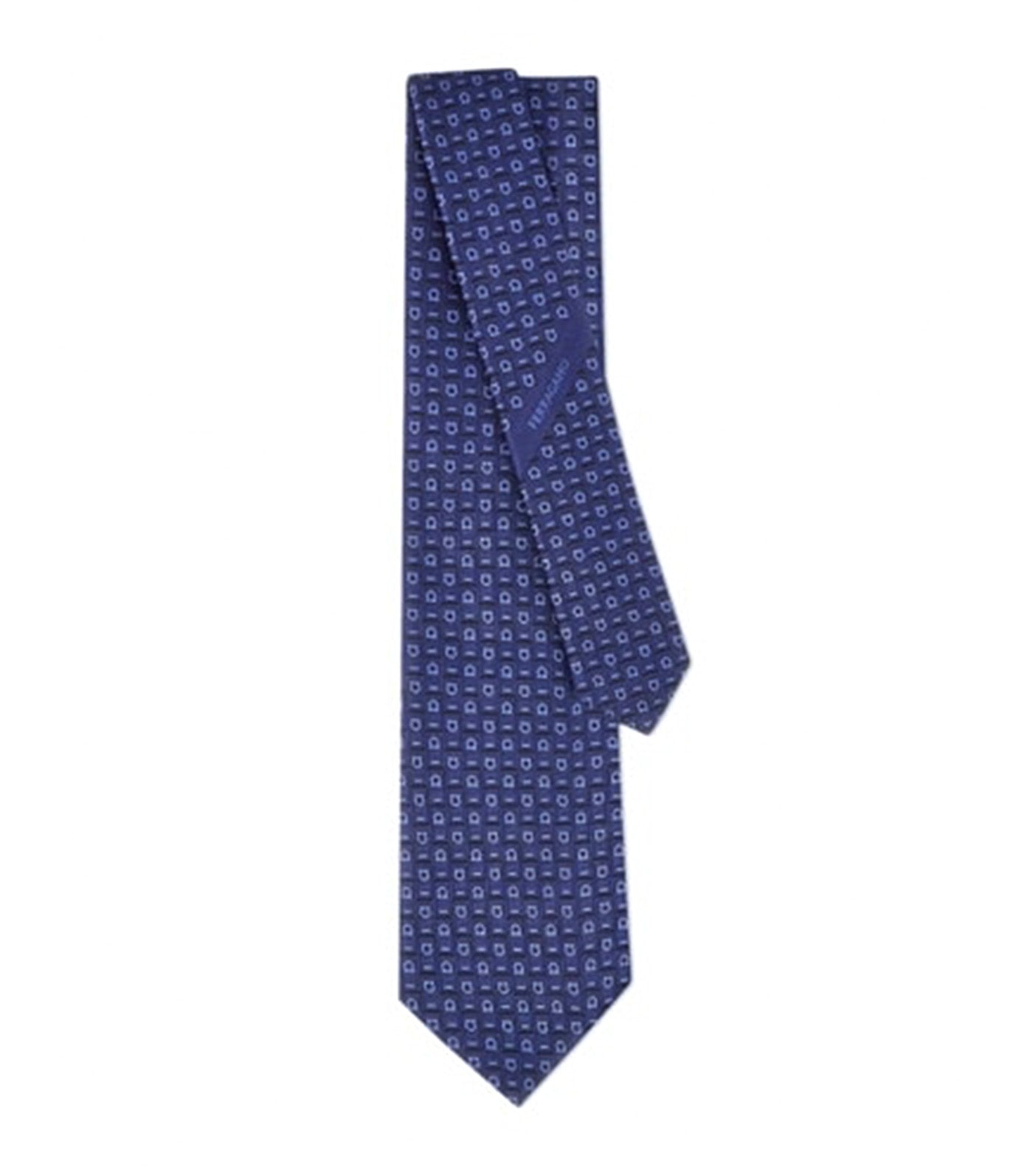 Monogram Jacquard Tie Silk Blue