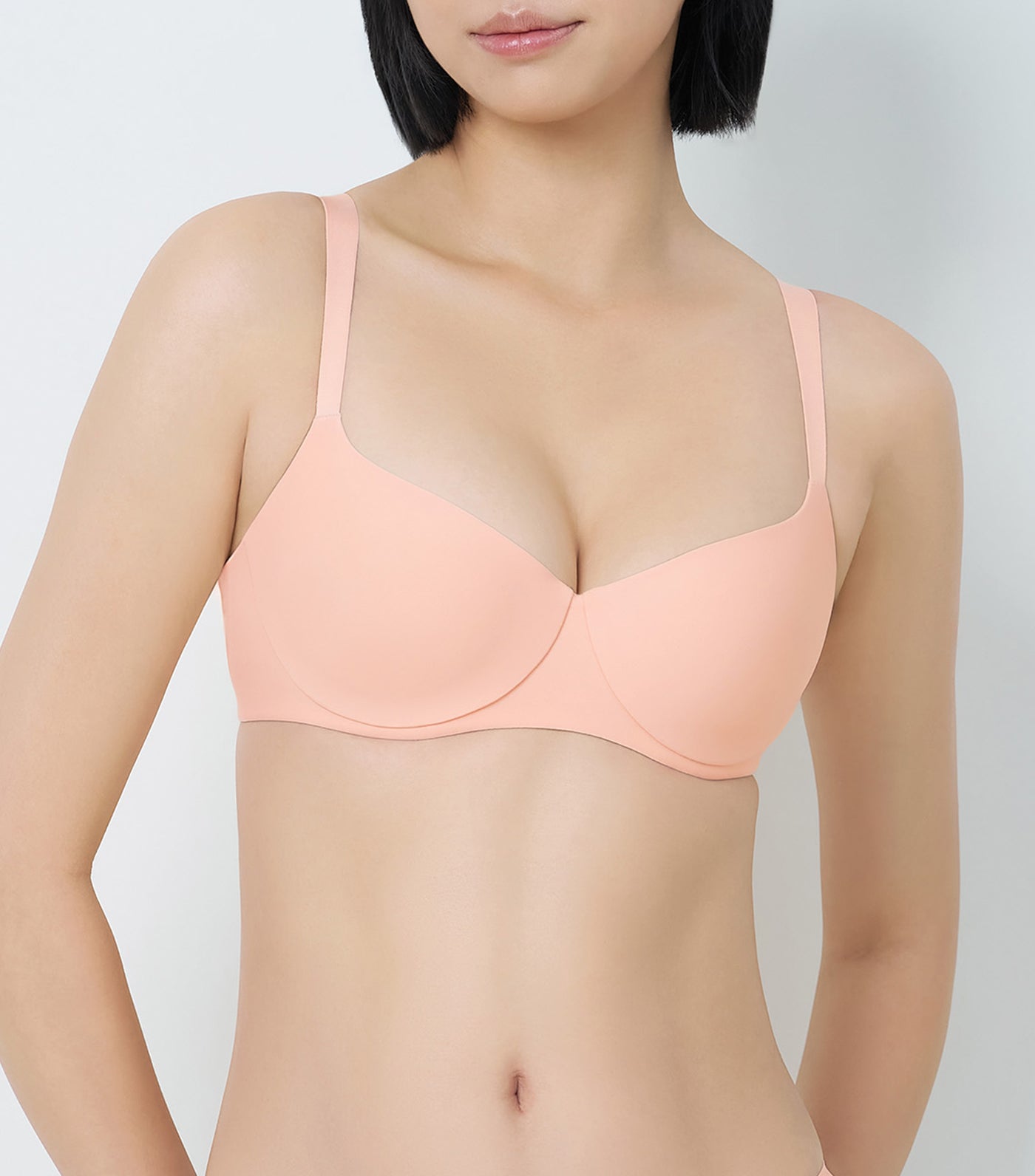 Body Make Up Illusion Smooth Light Padded Wired Bra Peach