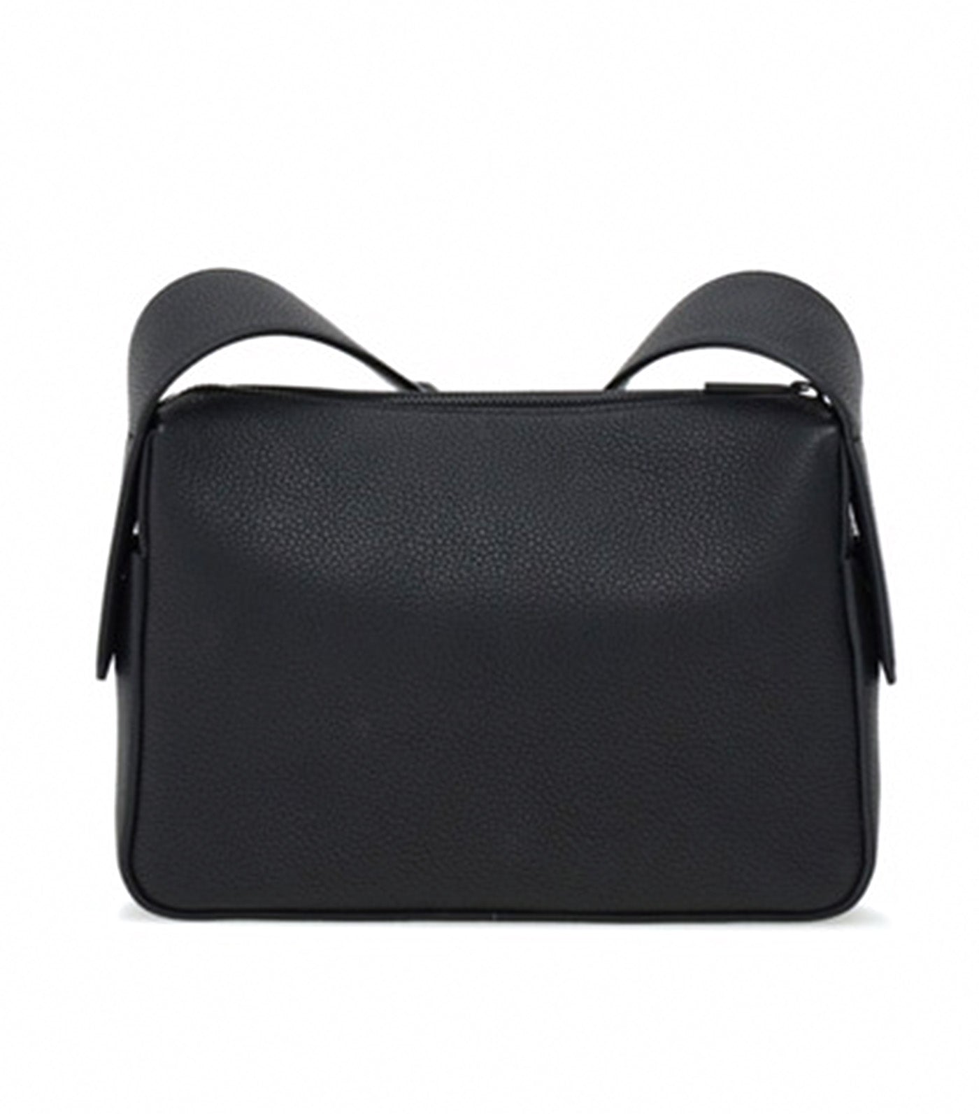 Utillity Crossbody Bag Hammered Calfskin Black