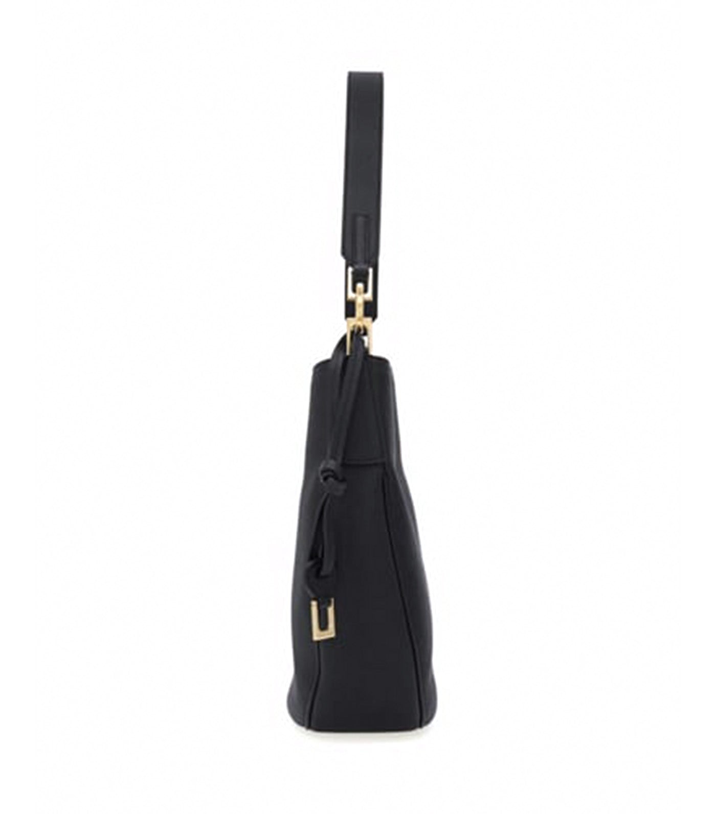 North-South Hobo Bag M Hammered Calfskin