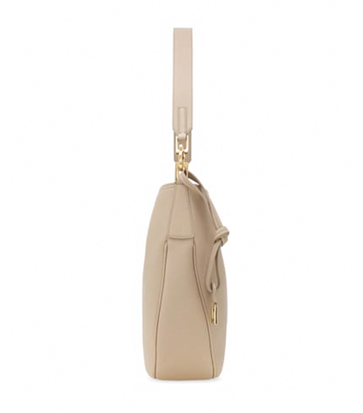 North-South Hobo Bag M Hammered Calfskin