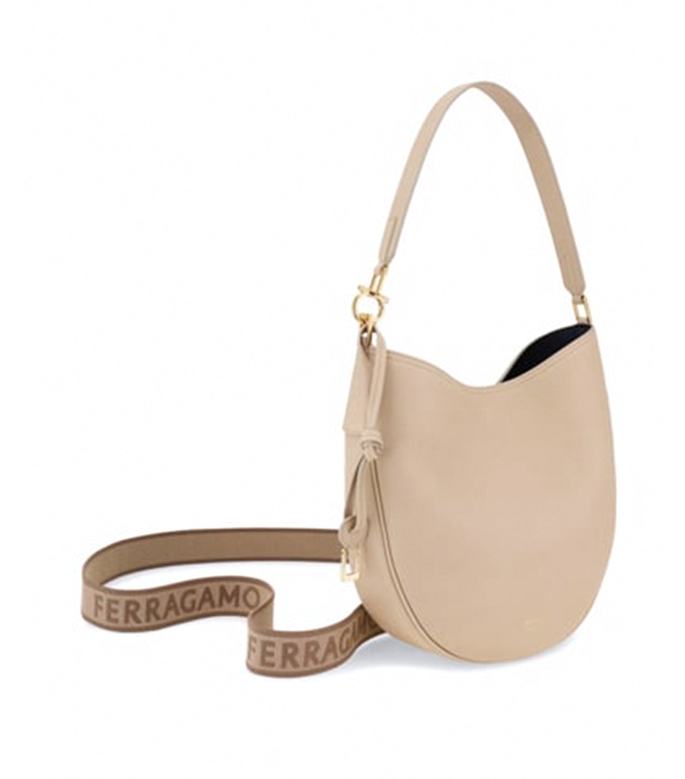 ★関税込み★ FERRAGAMO North South Hobo Bag Ferragamo North-South Hobo Bag M Hammered Calfskin | Rustan's