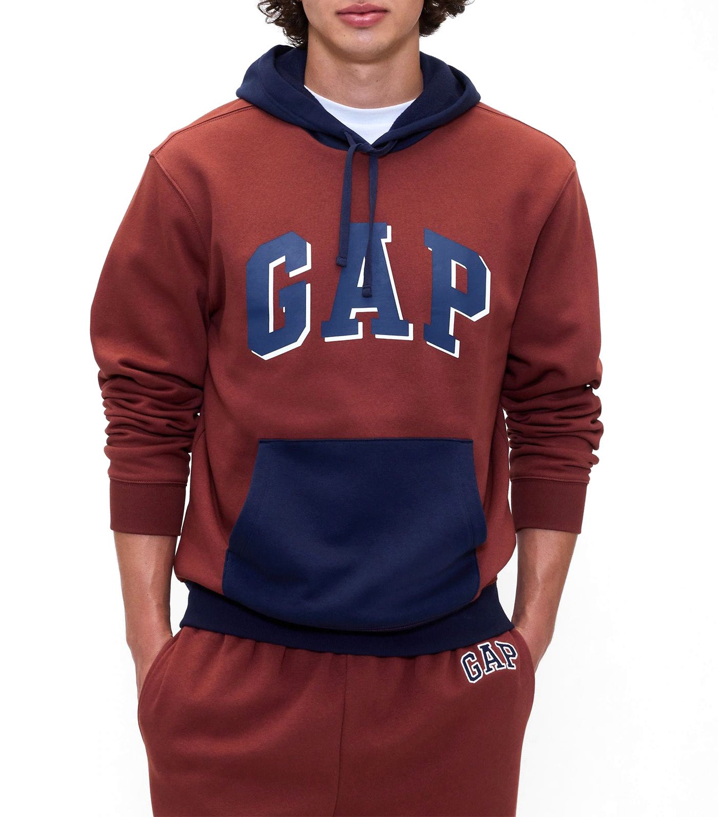 Relaxed Logo Colorblock Hoodie