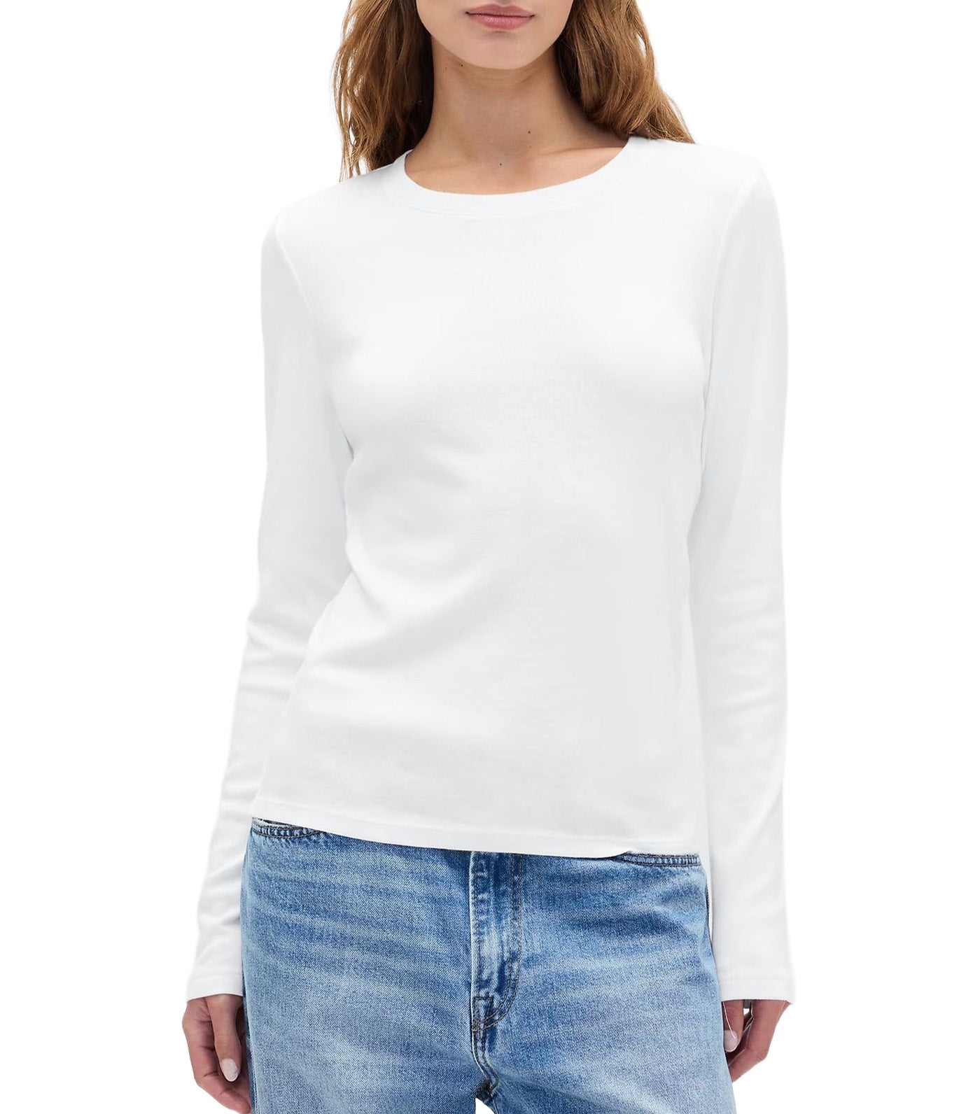 Modern Ribbed Crewneck T-Shirt