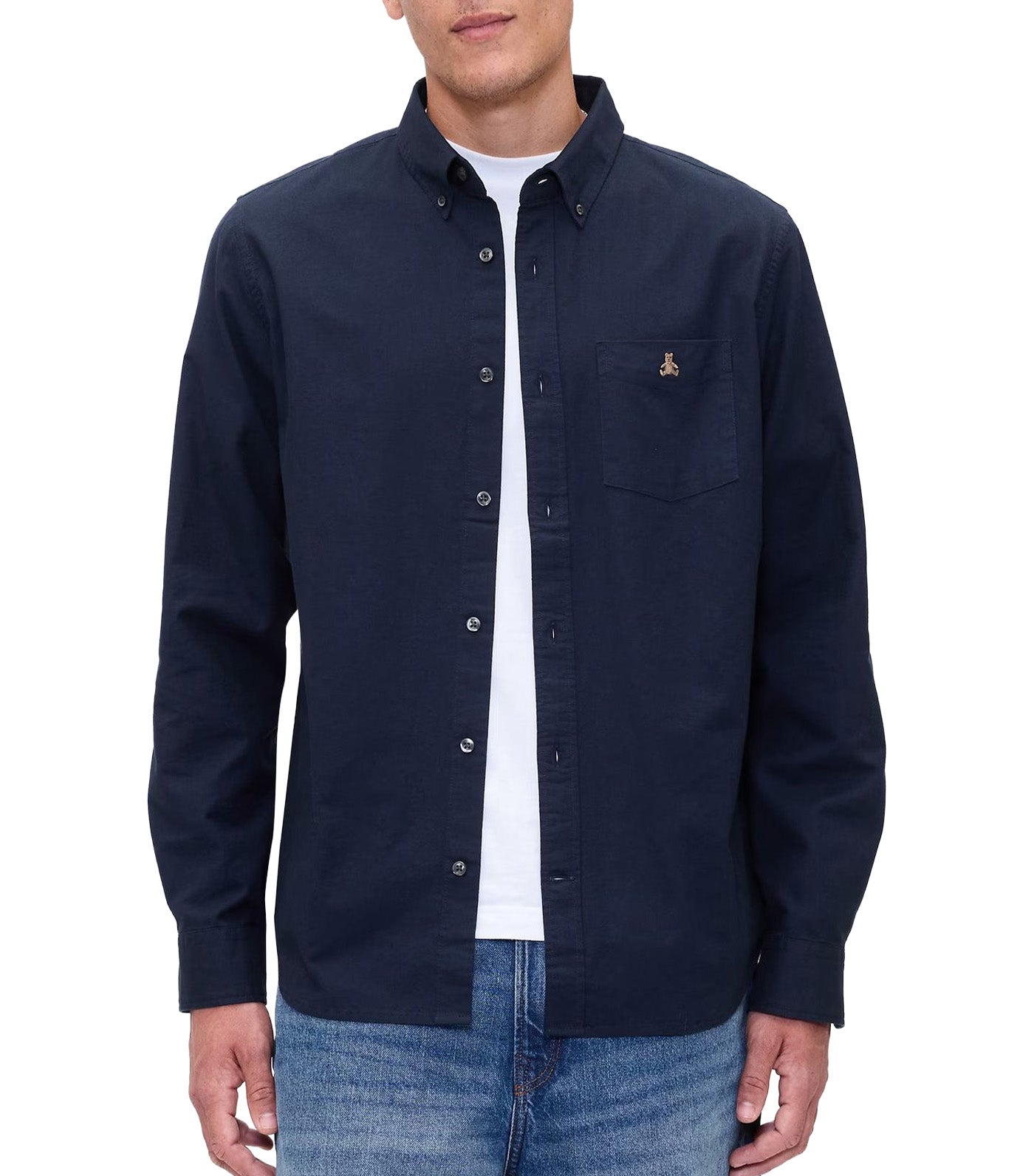 GAP Oxford Shirt in Standard Fit Tapestry Navy