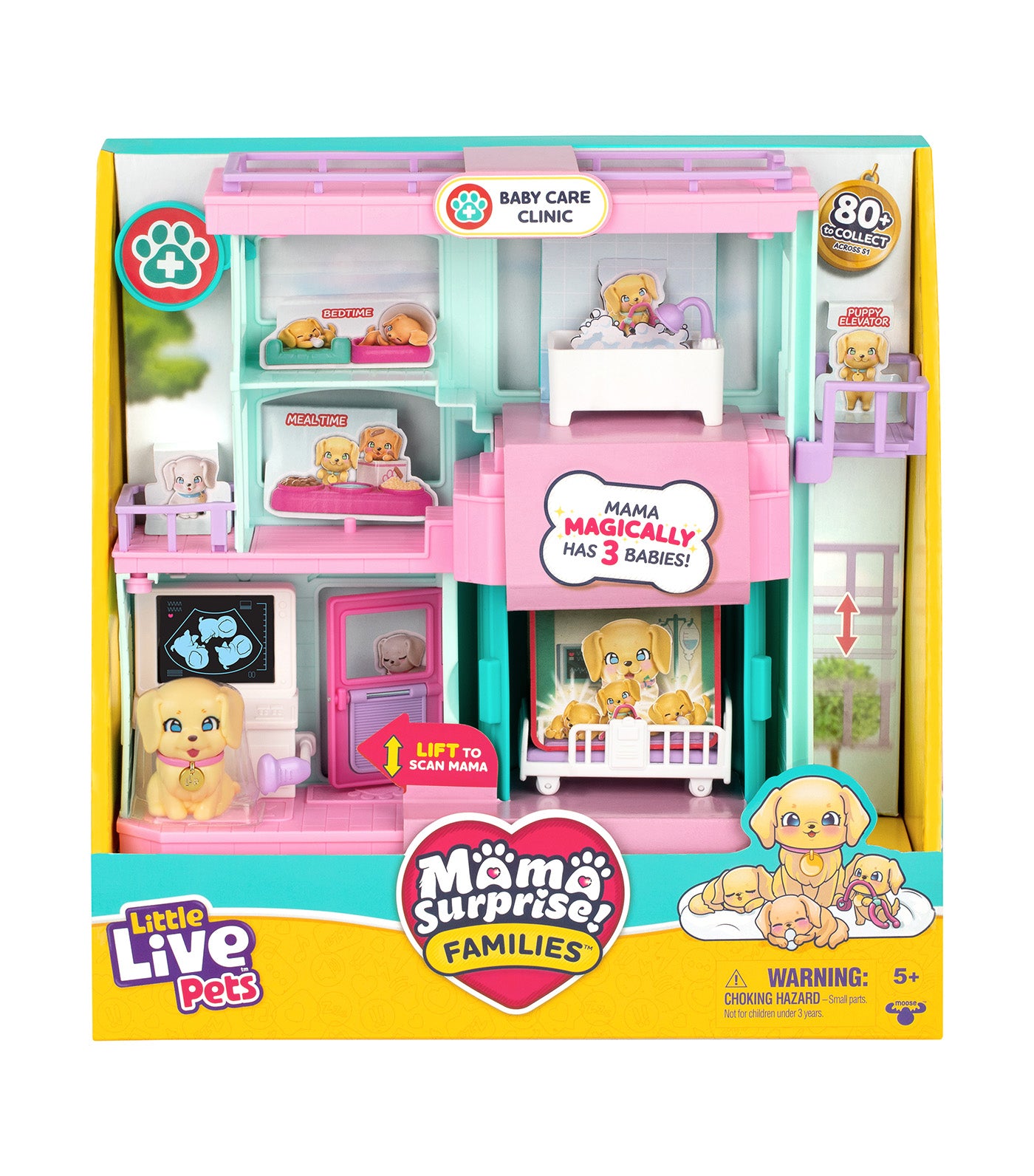 Pets Mama Surprise Families Baby Care Clinic Playset