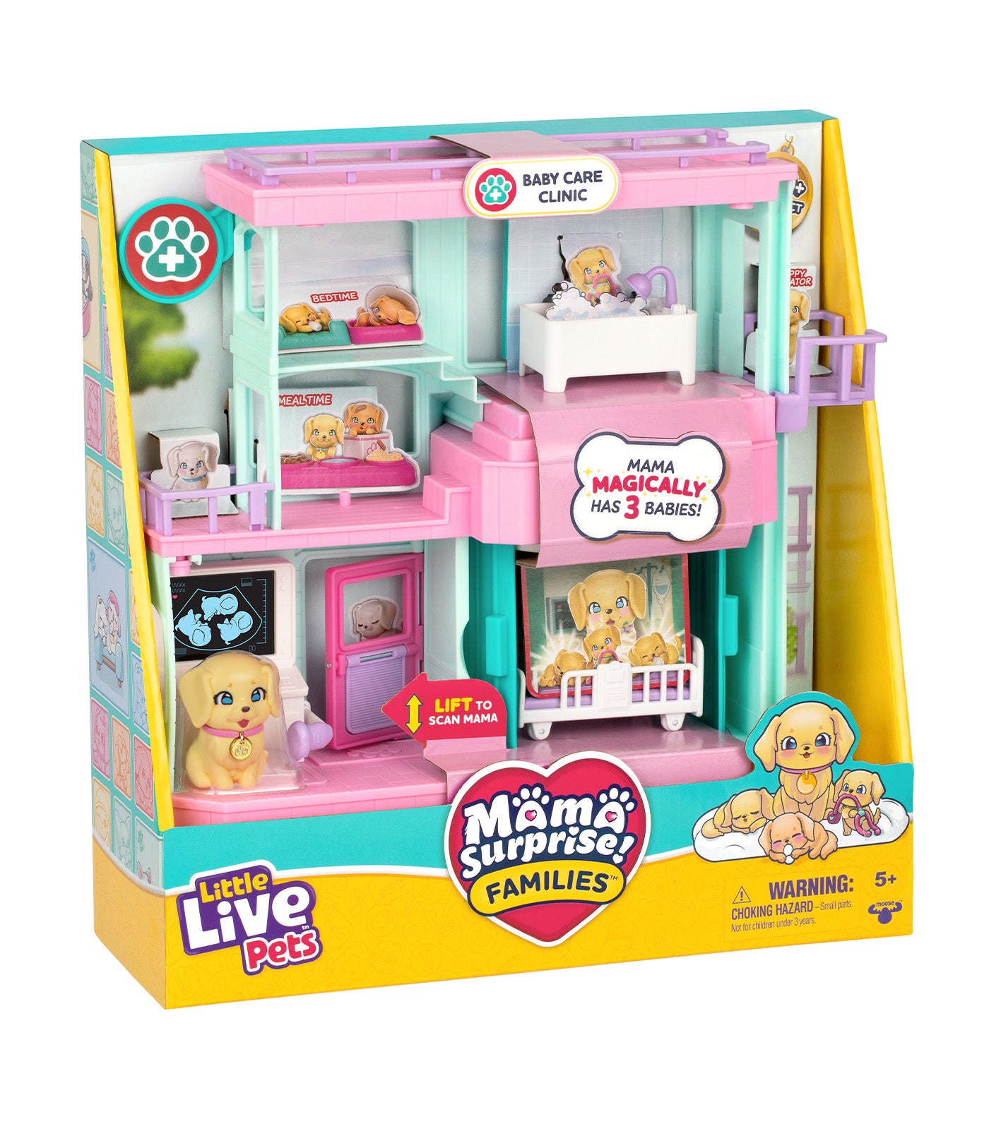 Pets Mama Surprise Families Baby Care Clinic Playset