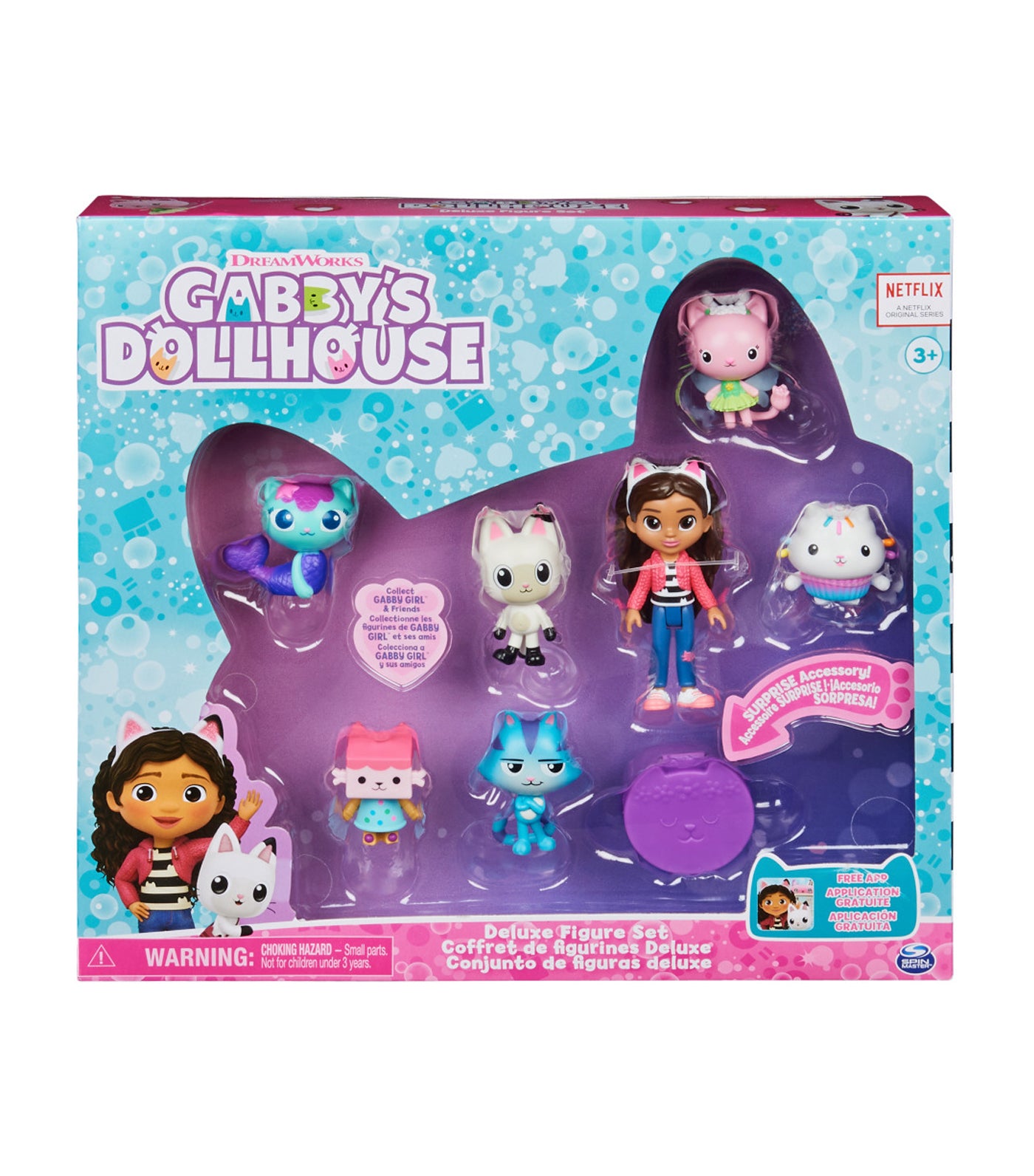 Gabby et la Maison Magique - Gabby's Dollhouse - PACK 2 FIGURINES ET  ACCESSOIRES - Coffret Studio d'Art - Gabby, 1 Figurine Chat Et Accessoires  
