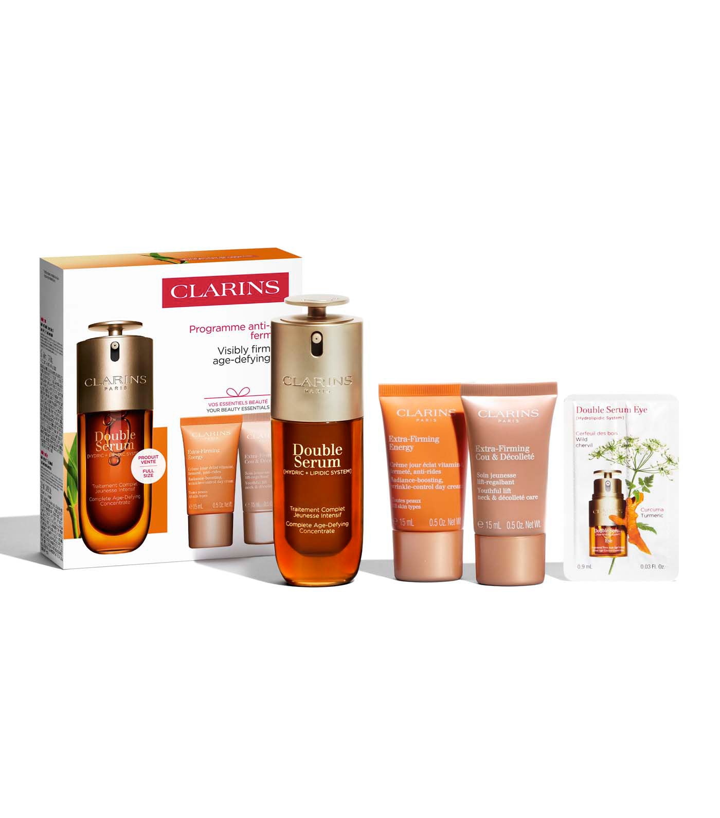 Clarins Premium Double Serum and Extra-Firming Loyalty Set | Rustan's