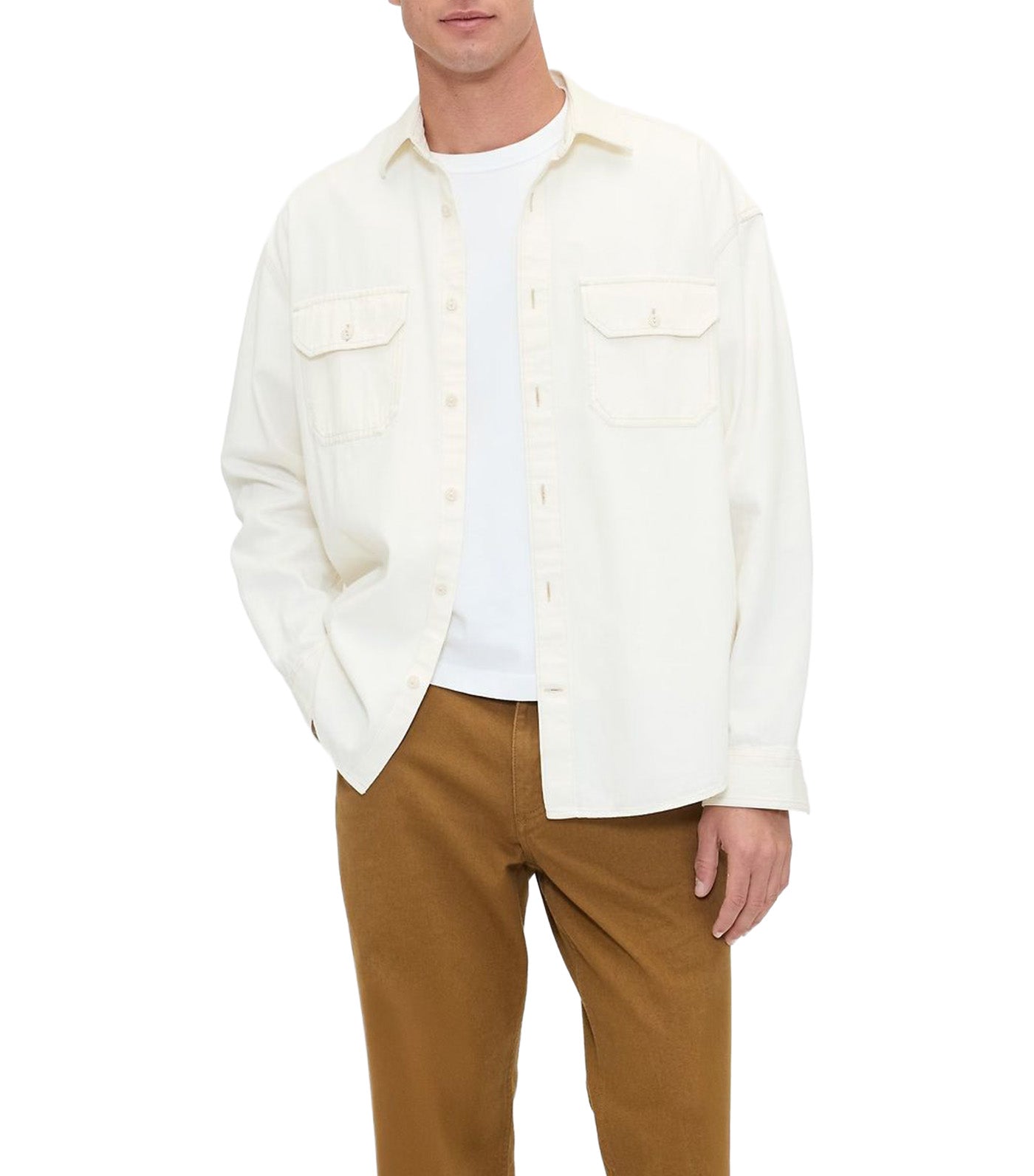 GAP Relaxed Straight Utility Khakis Palomino Brown Global