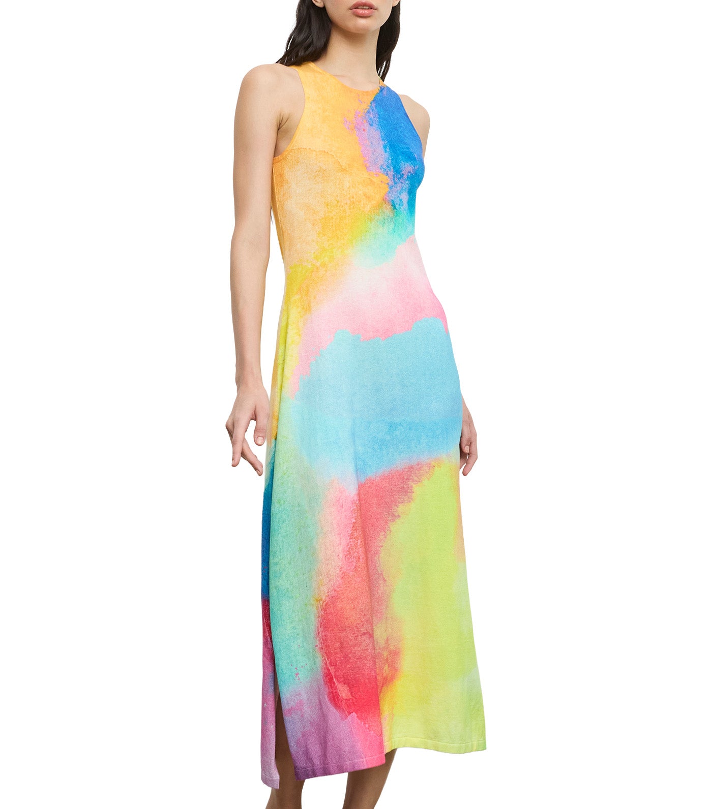 Sleeveless Maxi Dress Multicolor